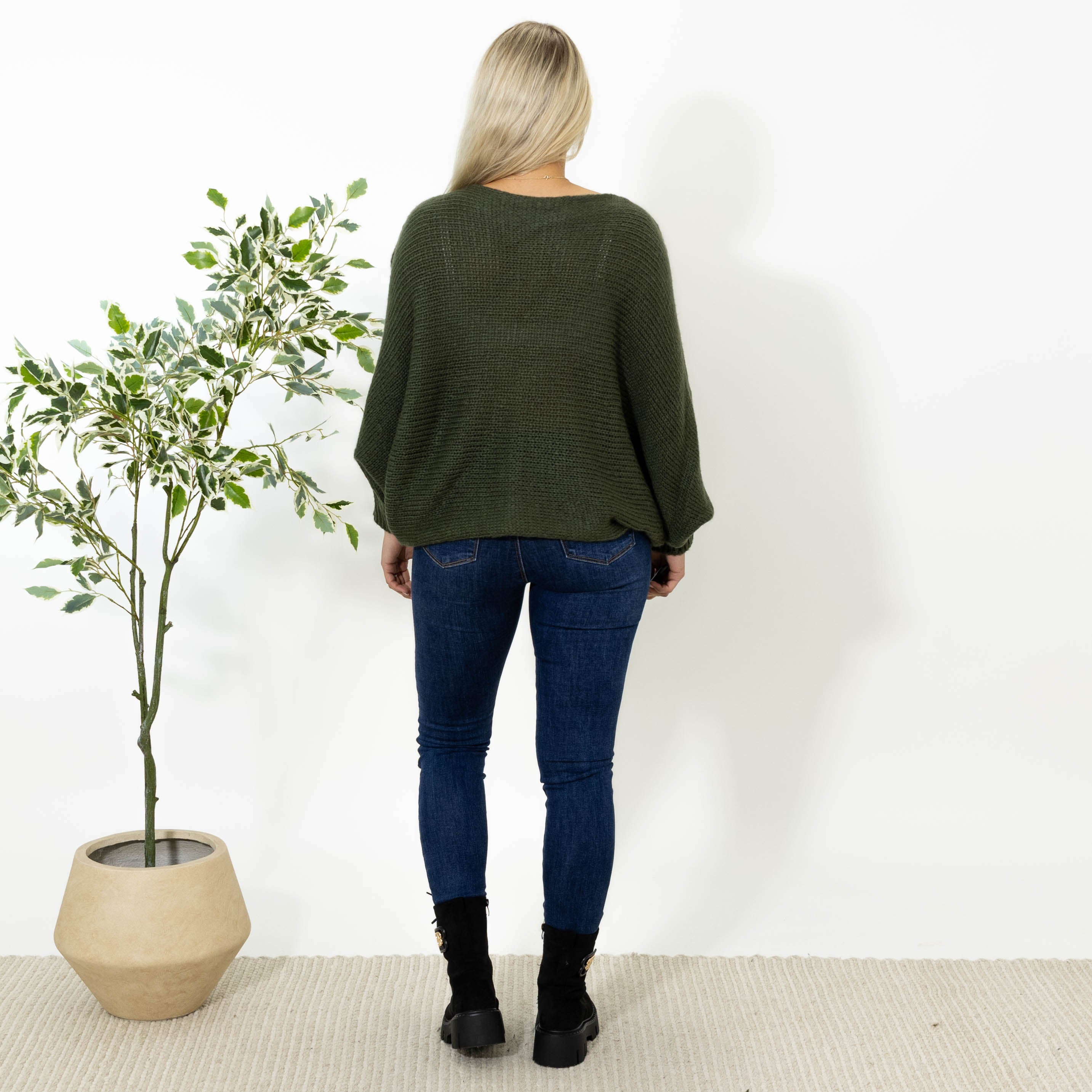 Antonia poncho, Khaki