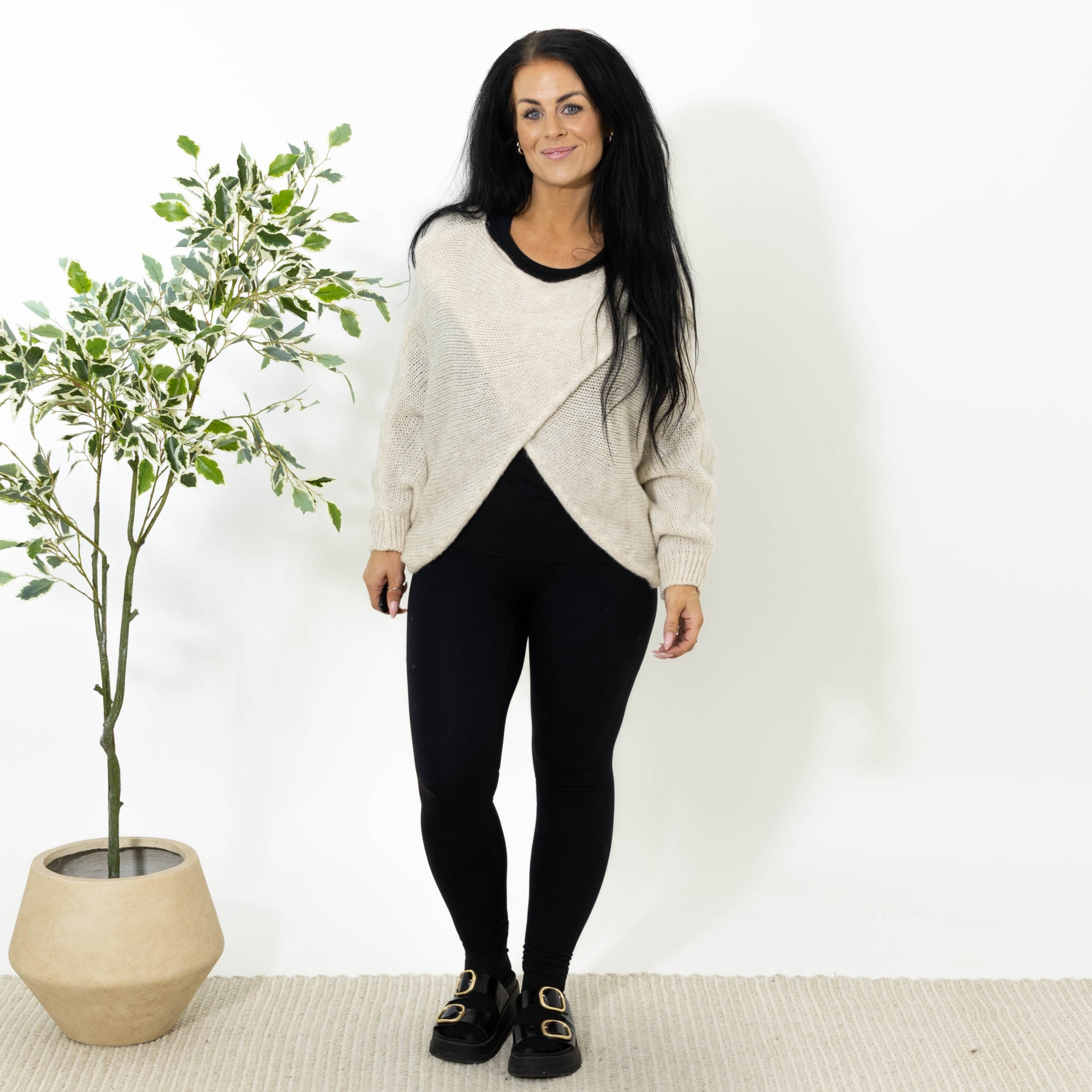Antonia poncho, Beige