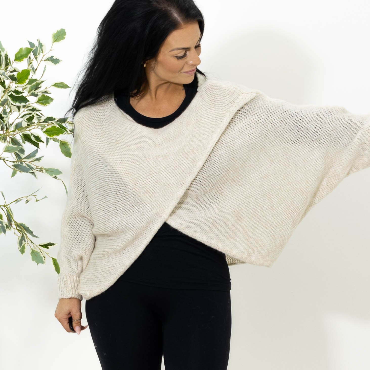 Antonia poncho, Beige