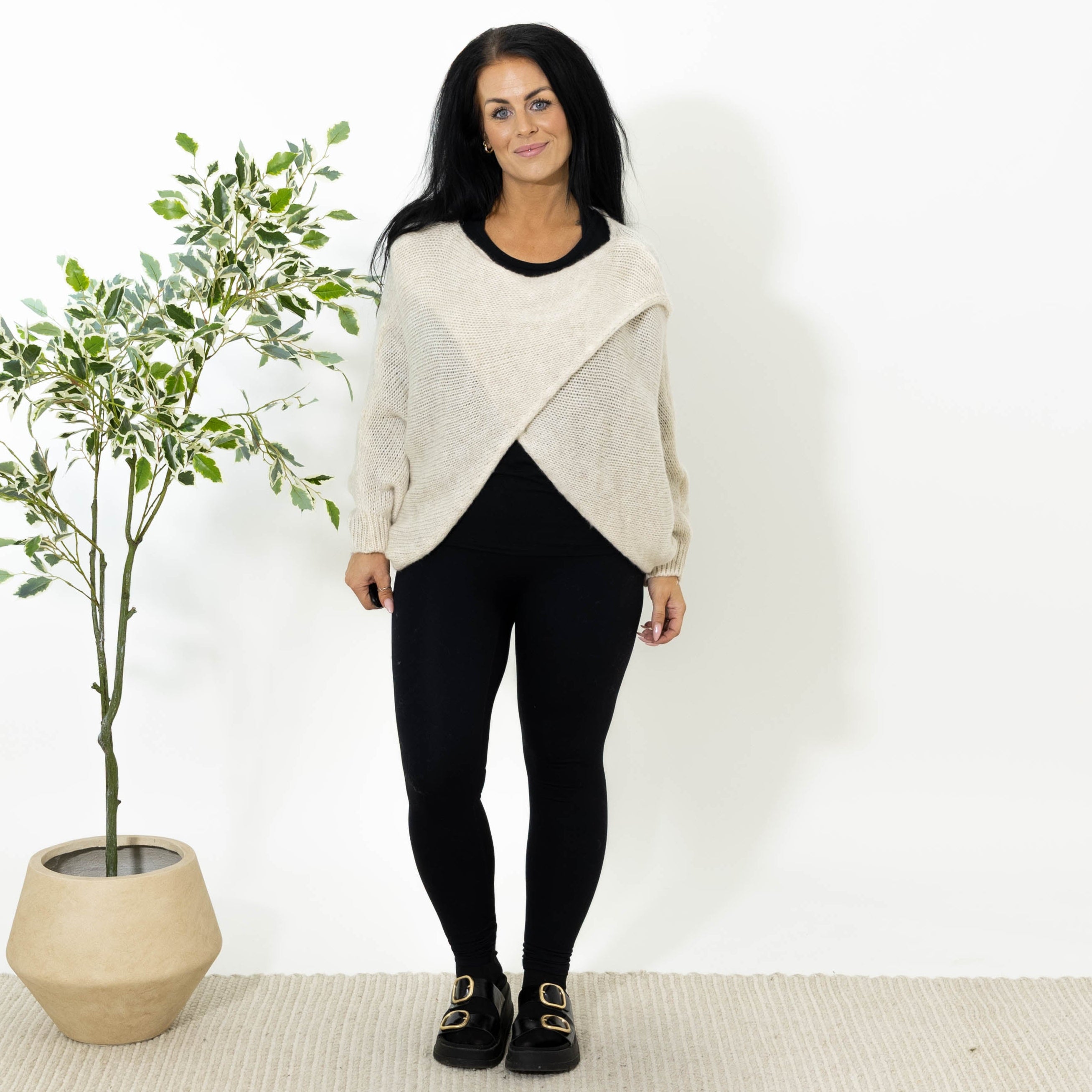 Antonia poncho, Beige