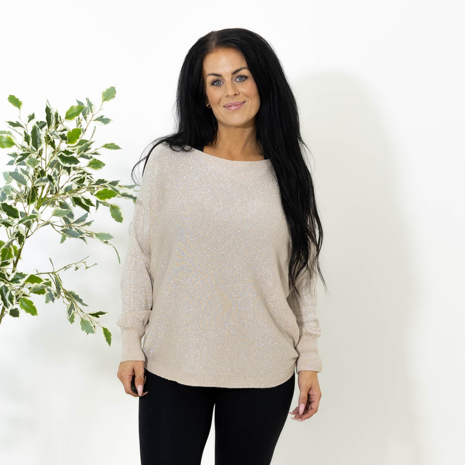 Toni batwing strik, Beige