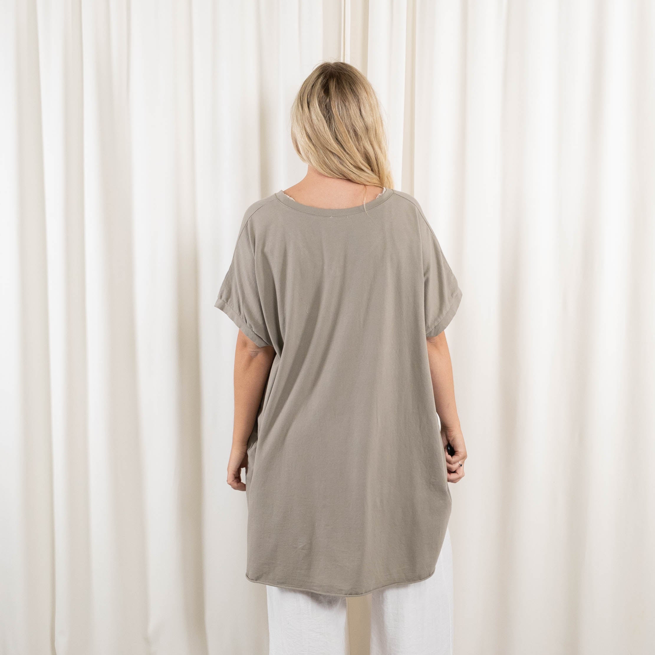 Aura t-shirt/tunika, Taupe
