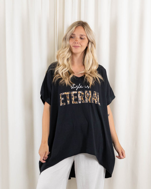 Aura t-shirt/tunika, Sort