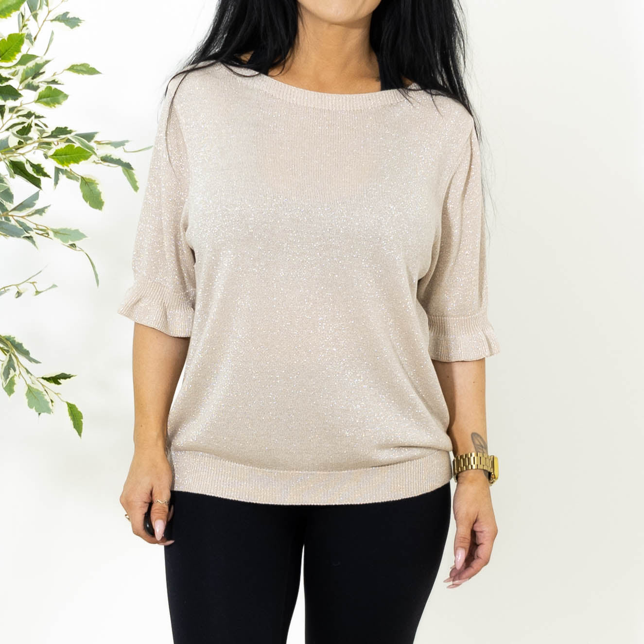 Wilma strik, Beige