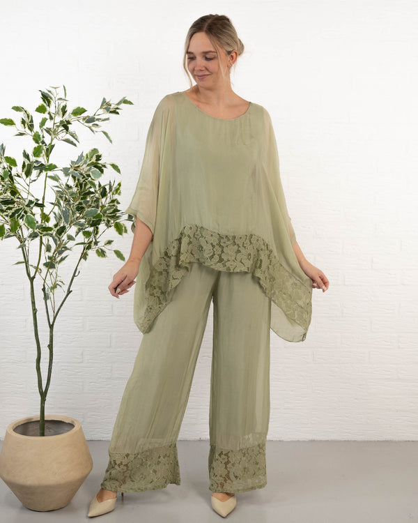 Clara poncho, Khaki