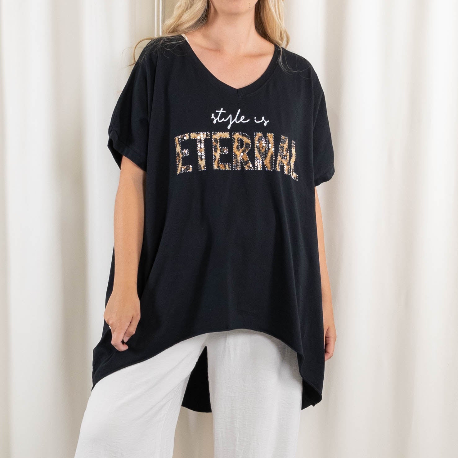Aura t-shirt/tunika, Sort