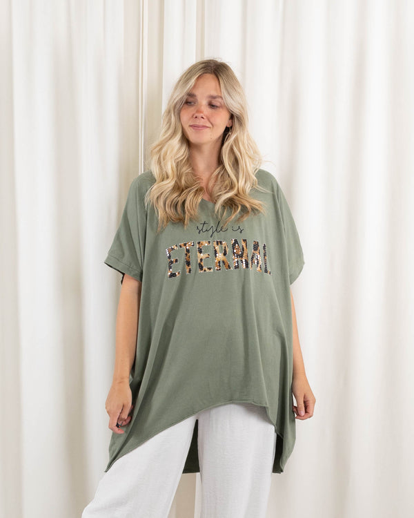 Aura t-shirt/tunika, Khaki