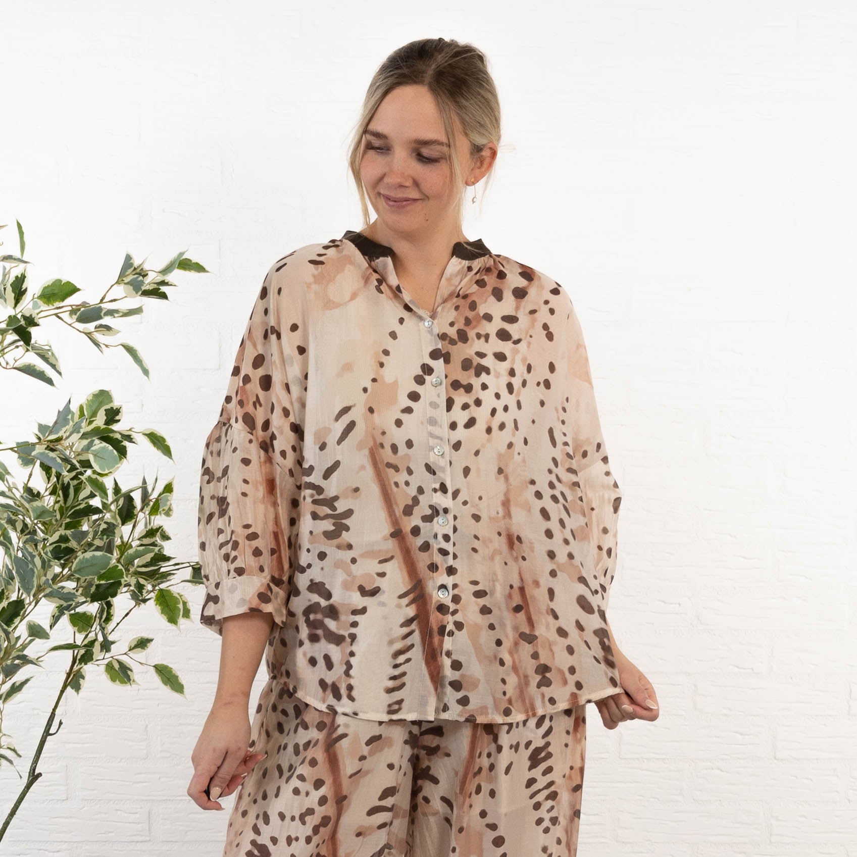 Agnes skjorte, Beige