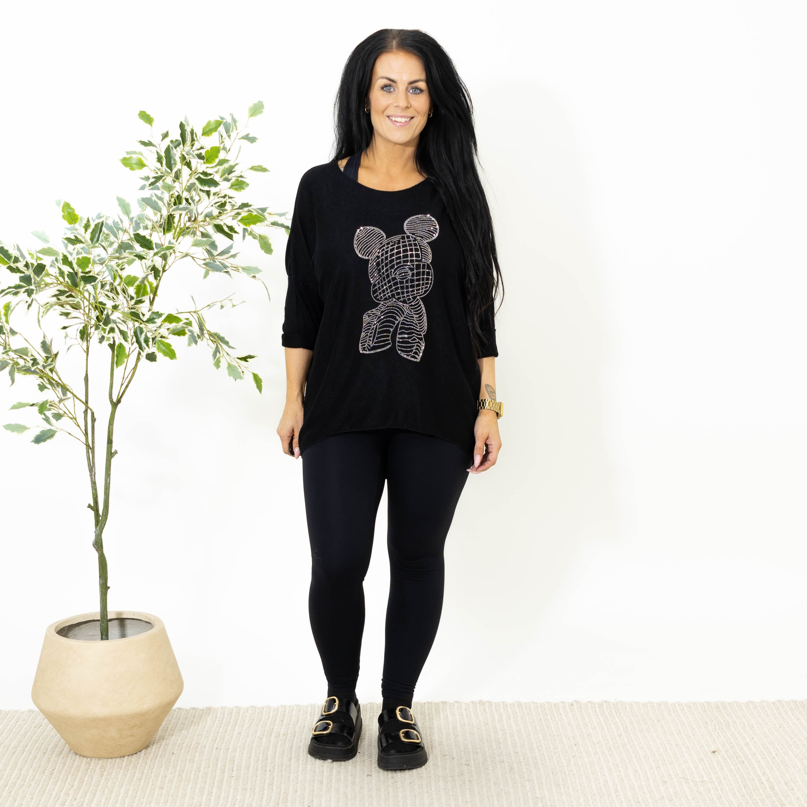 Ingrid strik, Sort