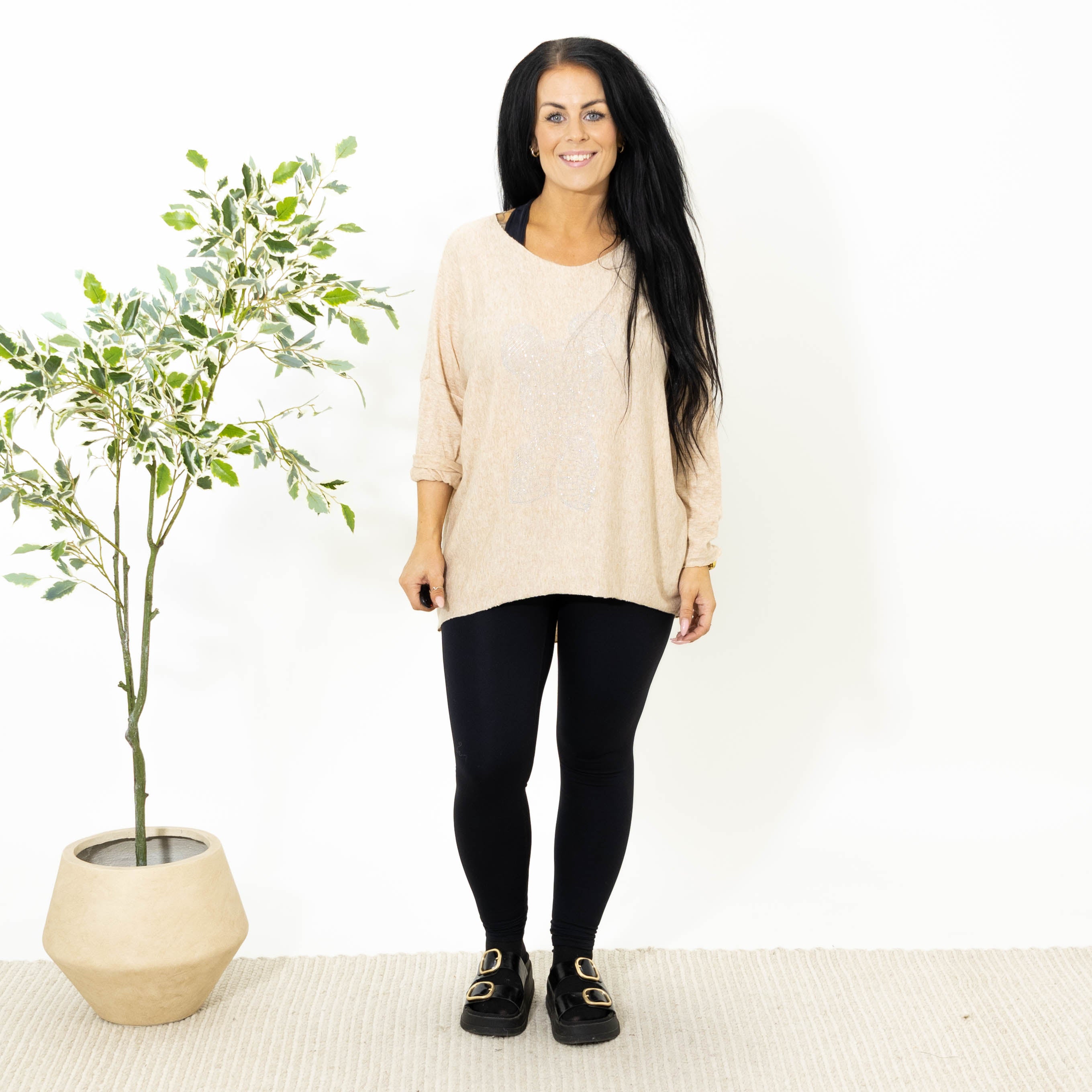 Ingrid strik, Beige