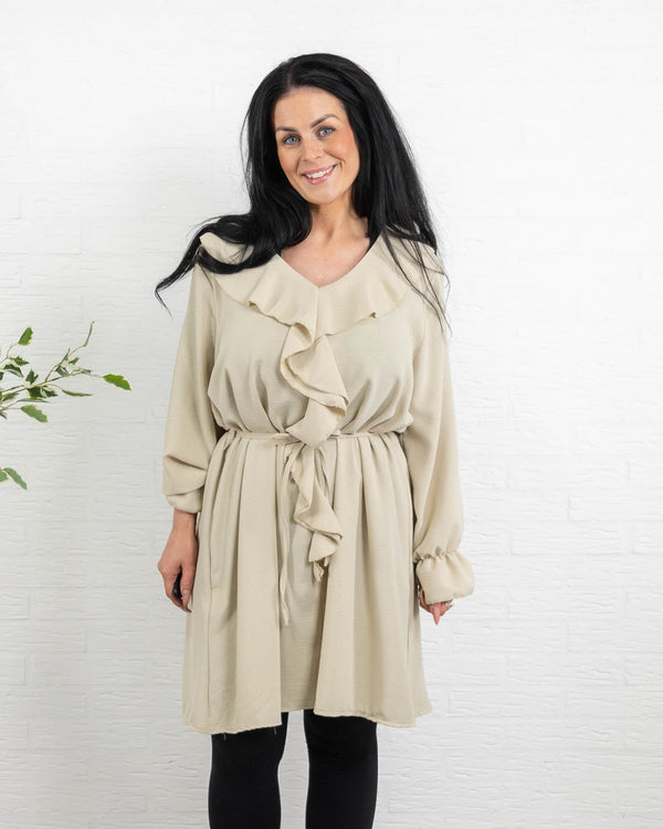 Marlene tunika/kjole, Beige