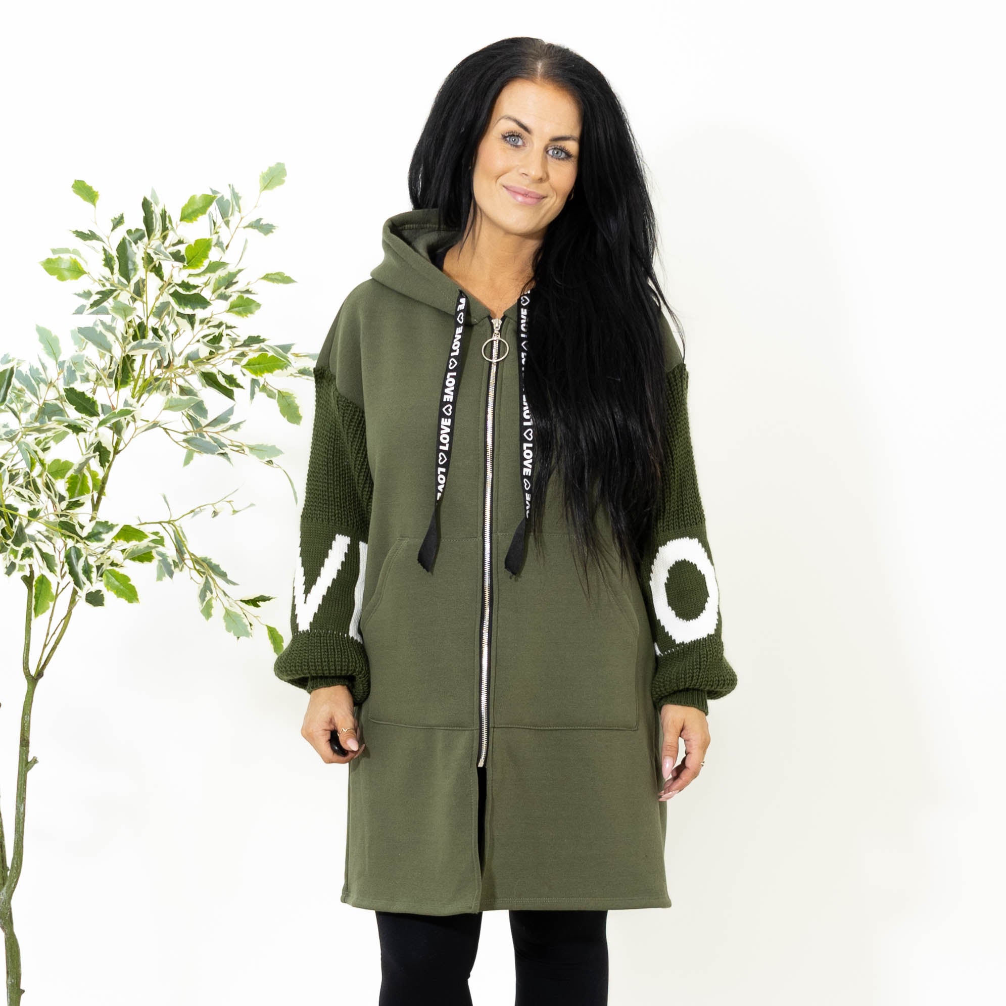 Lola sweat hoodie, Khaki