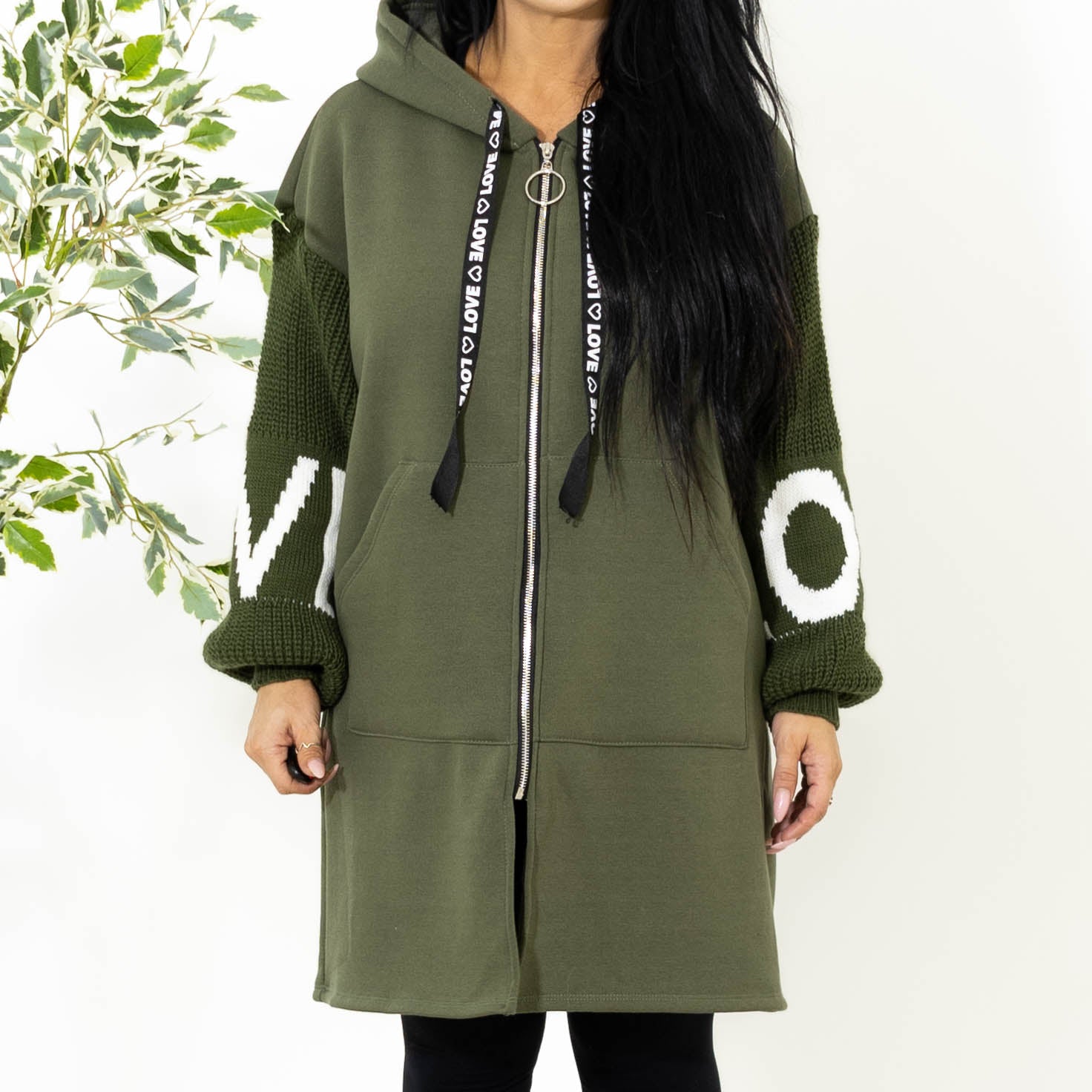 Lola sweat hoodie, Khaki
