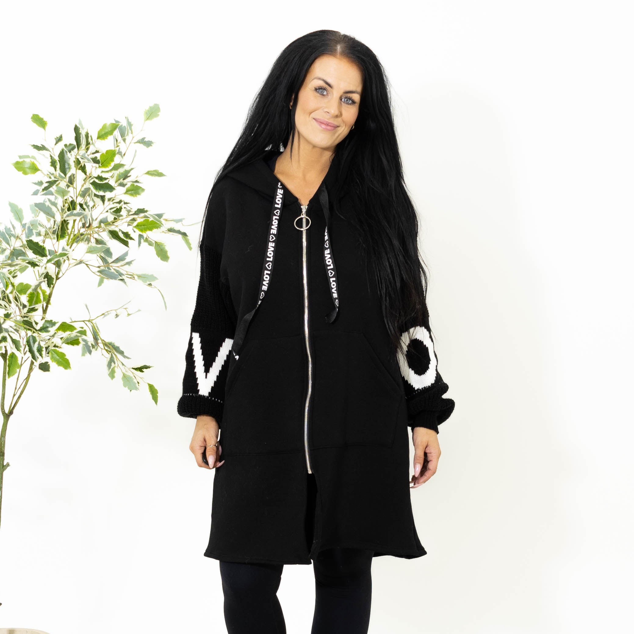 Lola sweat hoodie, Sort