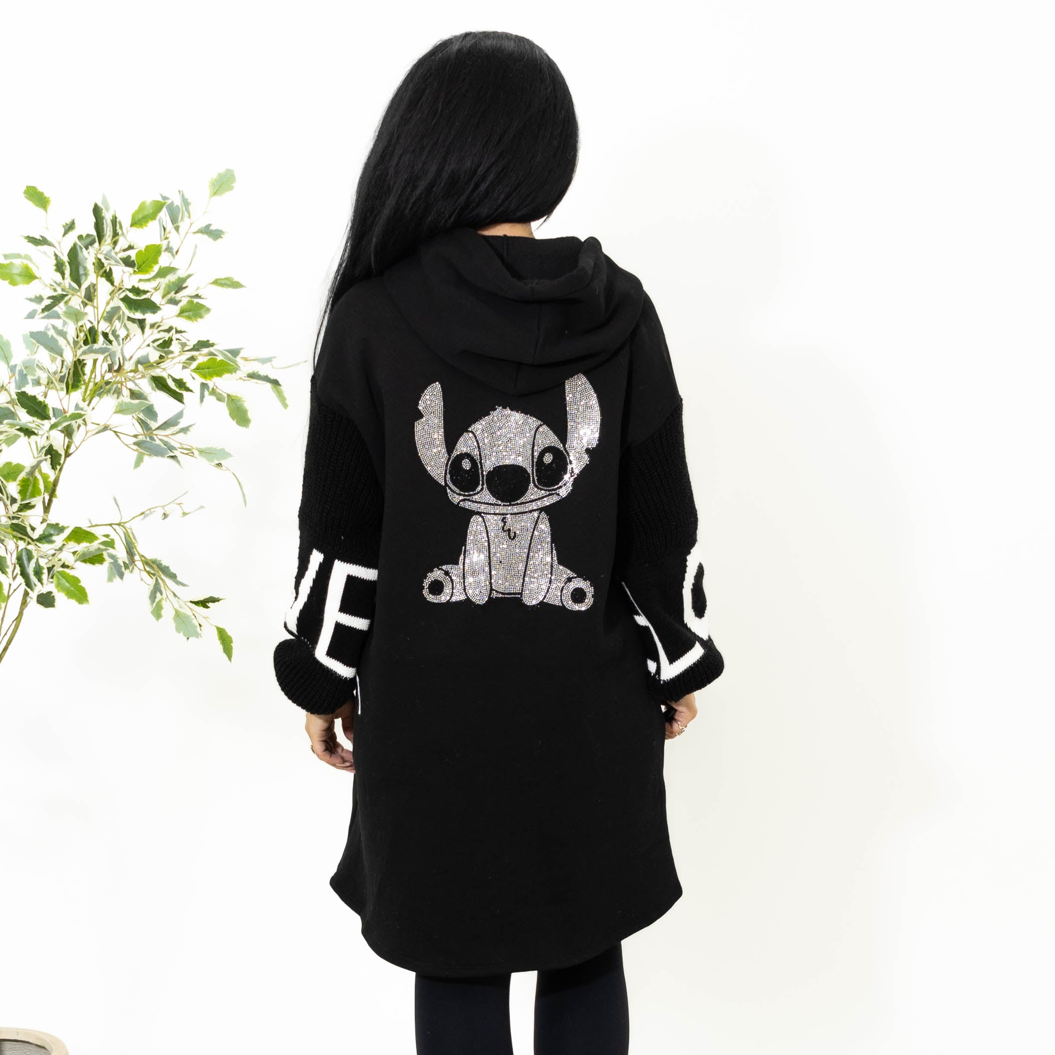 Lola sweat hoodie, Sort