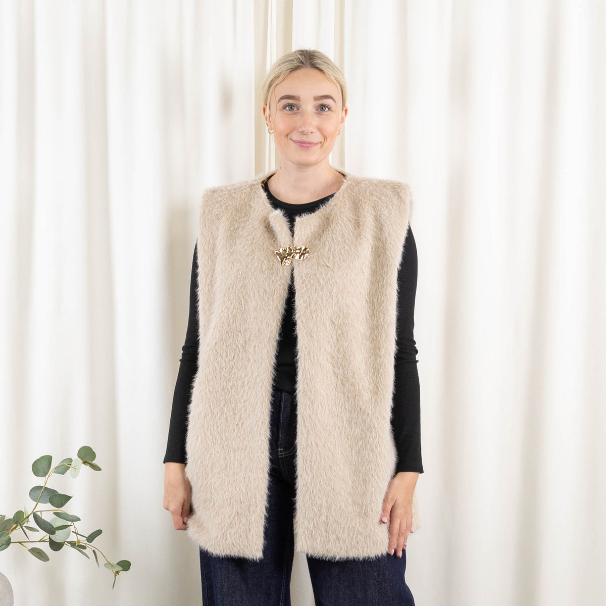 Lenora vest, Beige