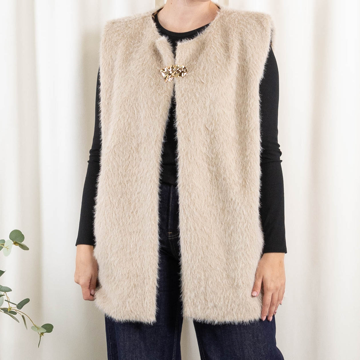 Lenora vest, Beige