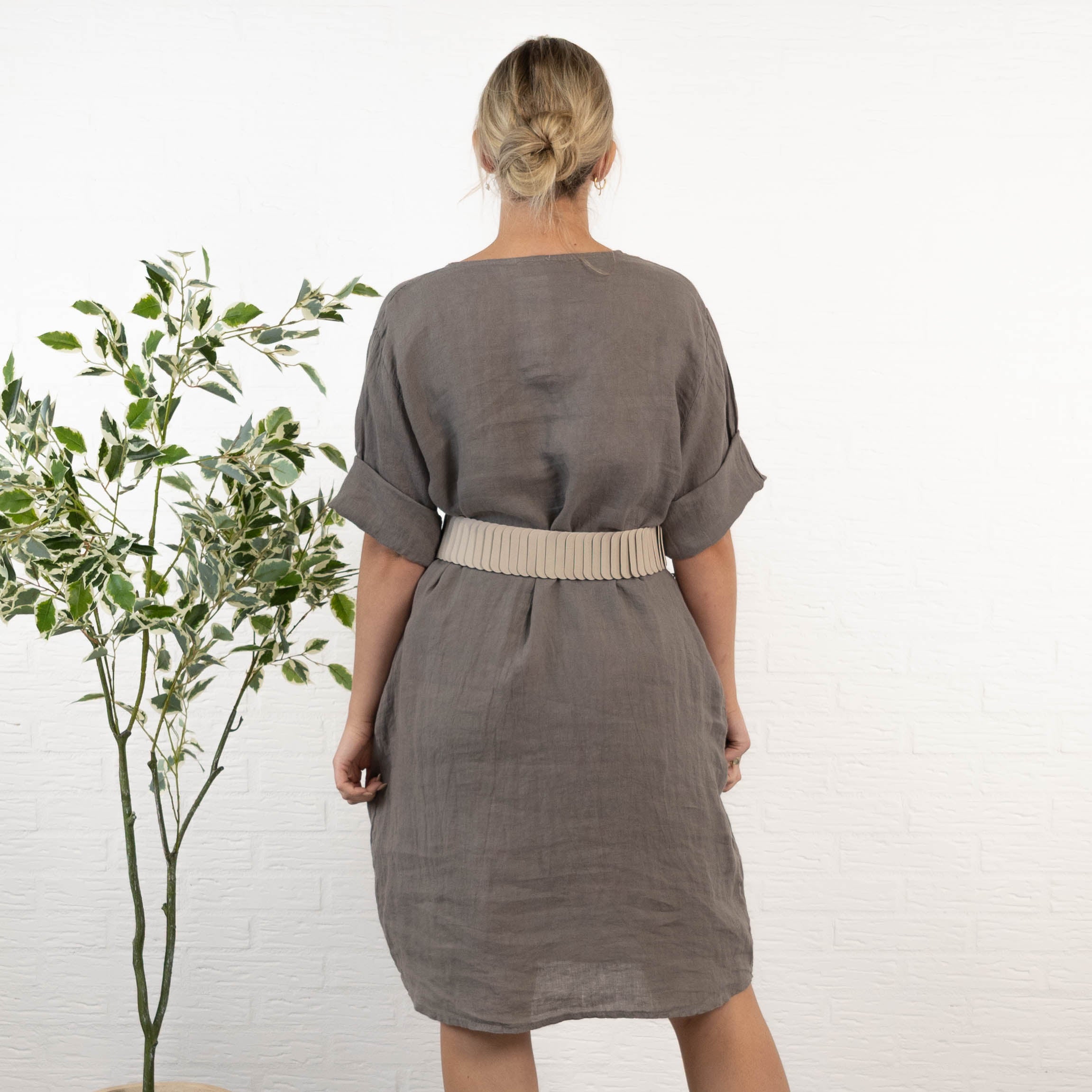 Elastisk bælte, Beige