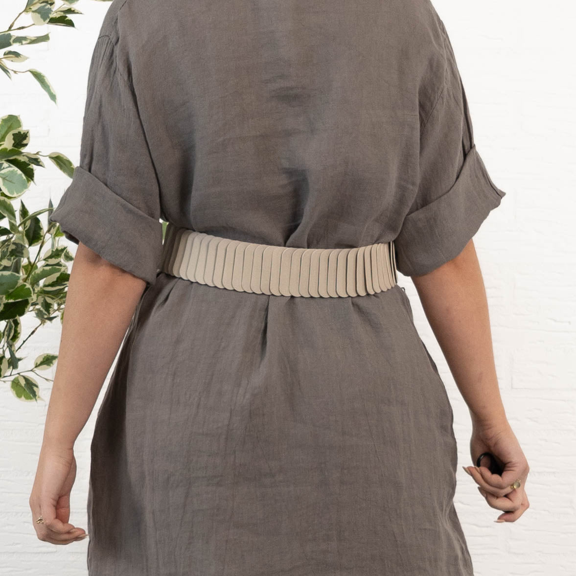 Elastisk bælte, Beige