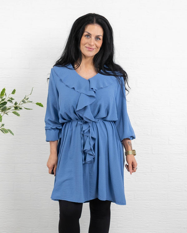Marlene tunika/kjole, Dueblå
