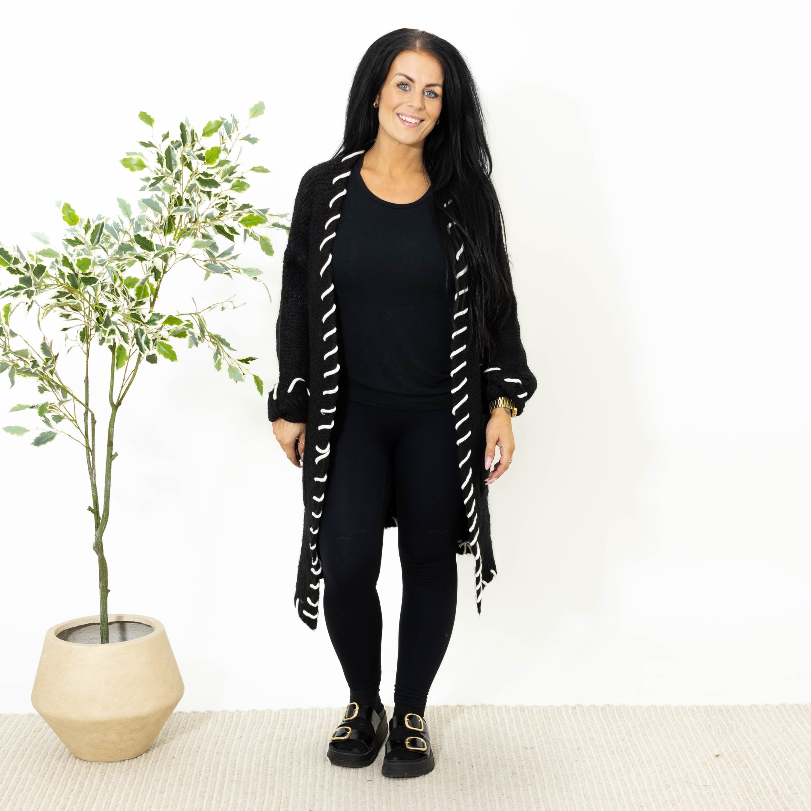 Elna cardigan, Sort