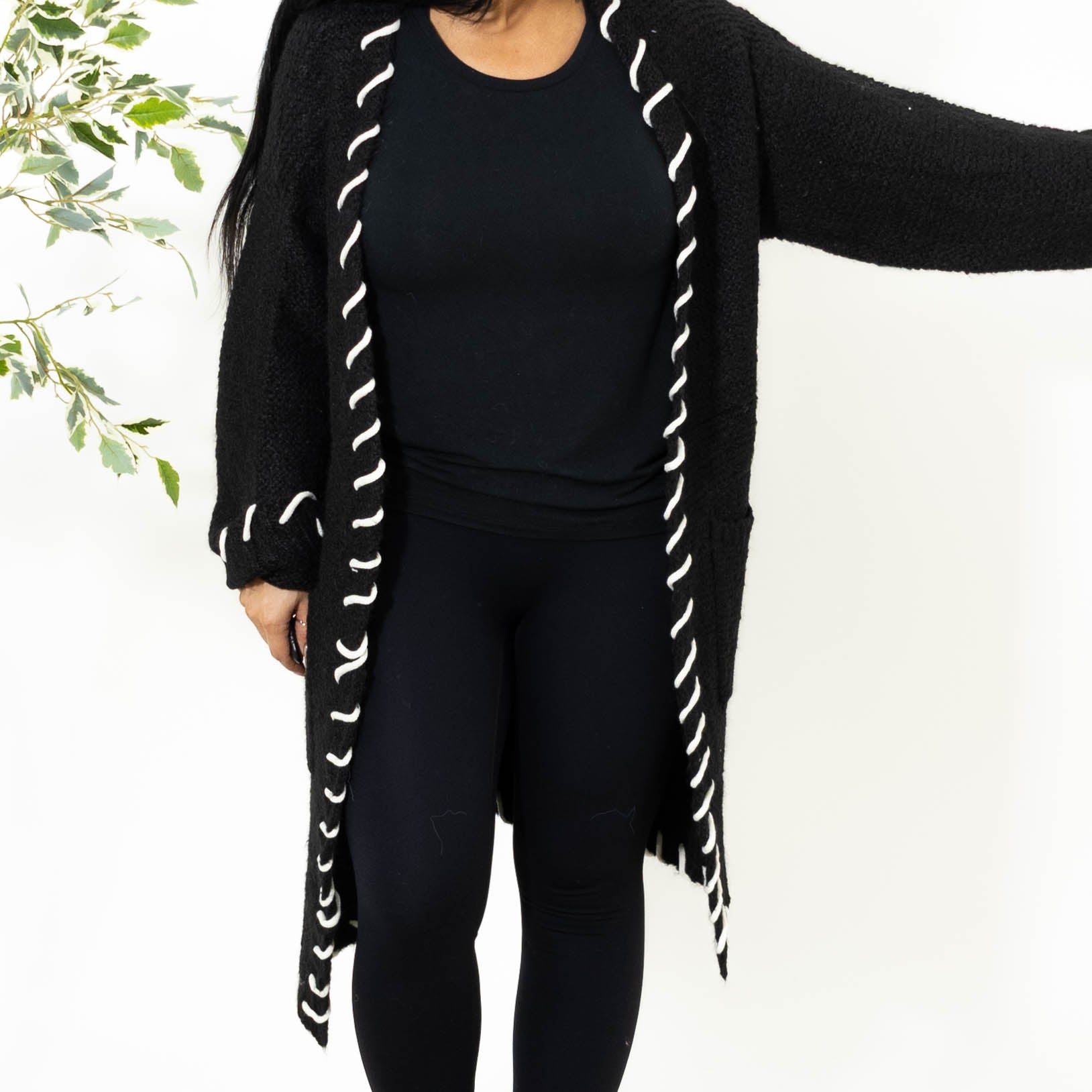Elna cardigan, Sort