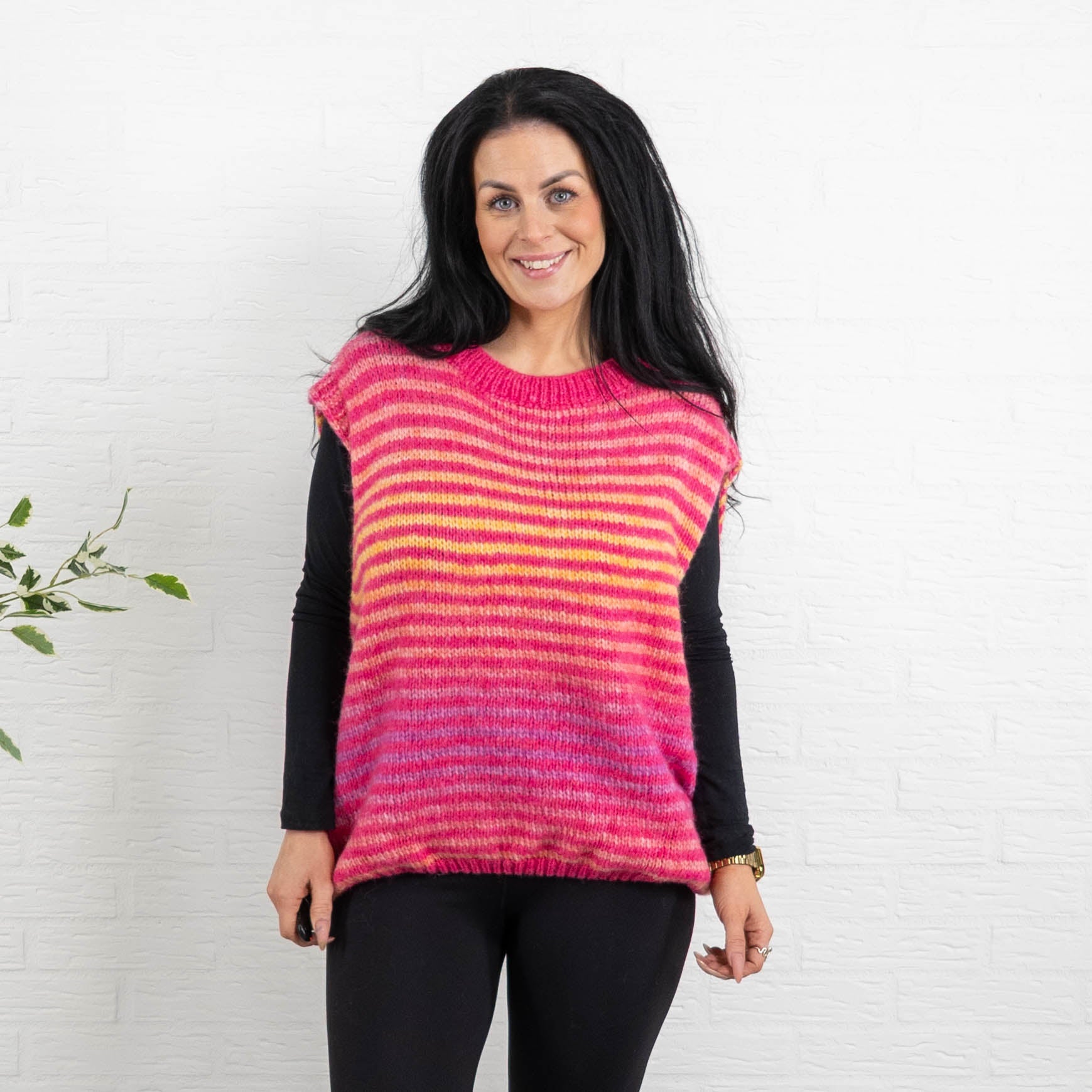 Grace strikvest, Pink