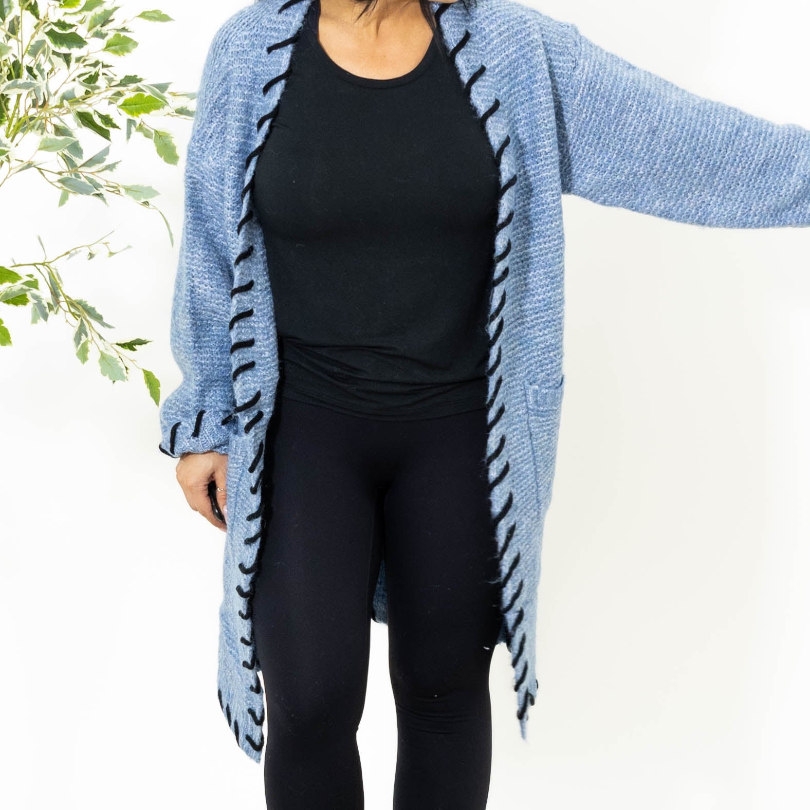 Elna cardigan, Blå