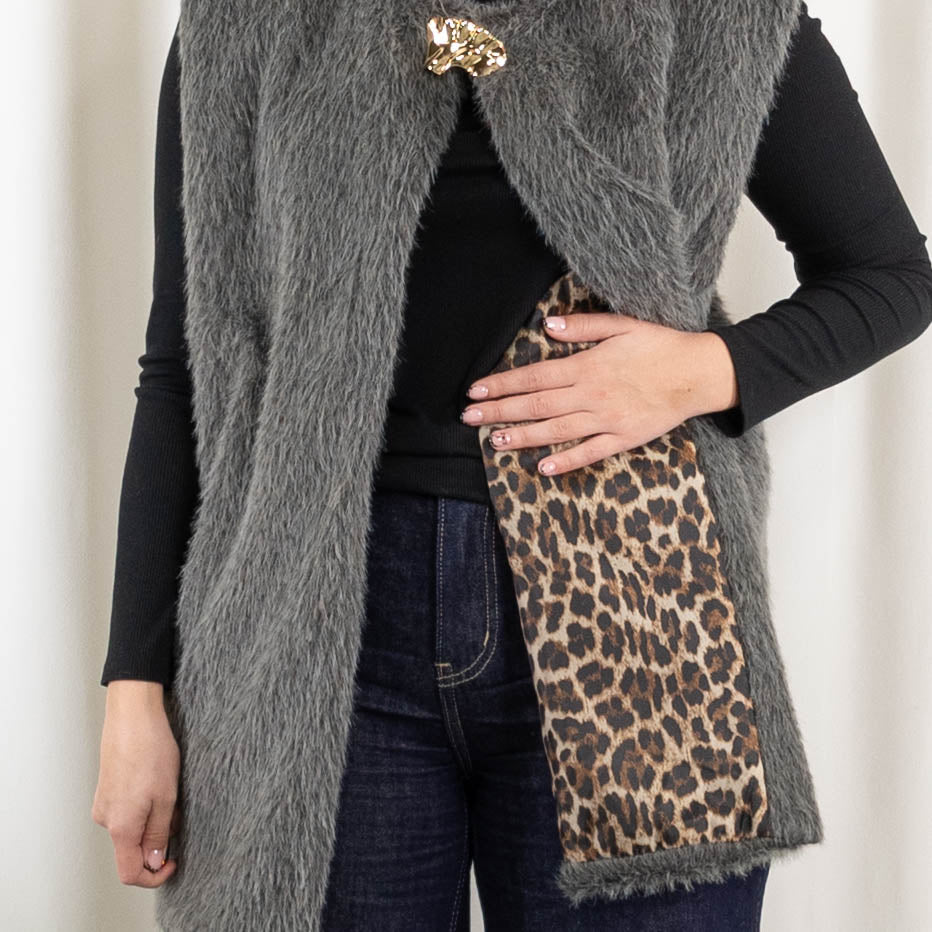 Lenora vest, Grå