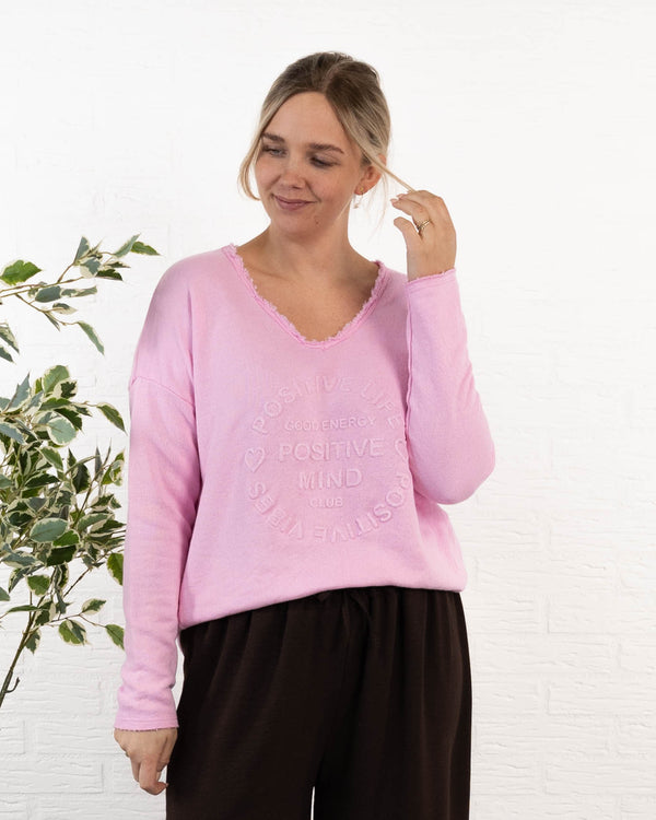 Amber sweatshirt, Lyserød