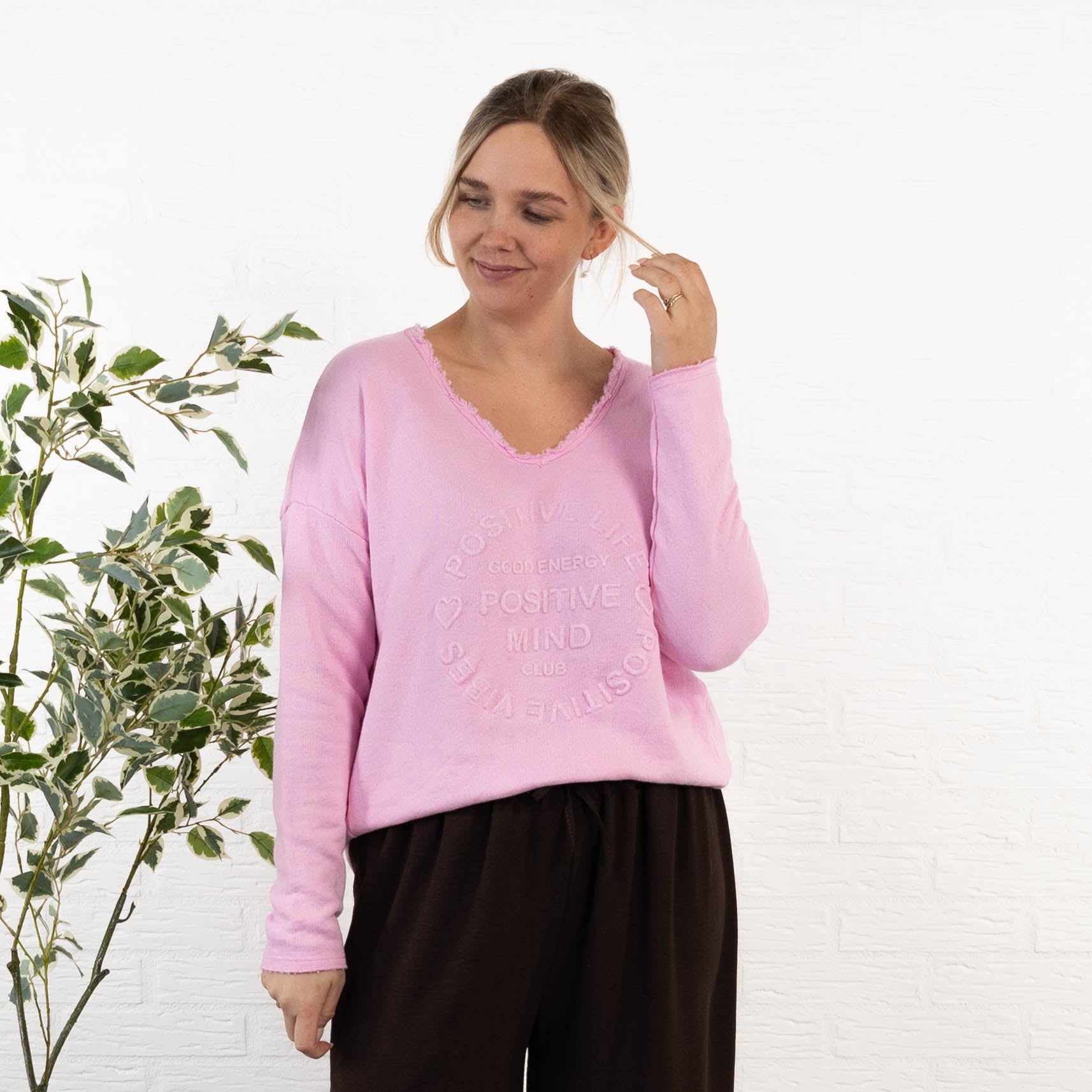 Amber sweatshirt, Lyserød