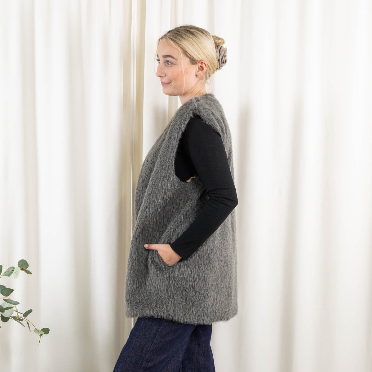 Lenora vest, Grå