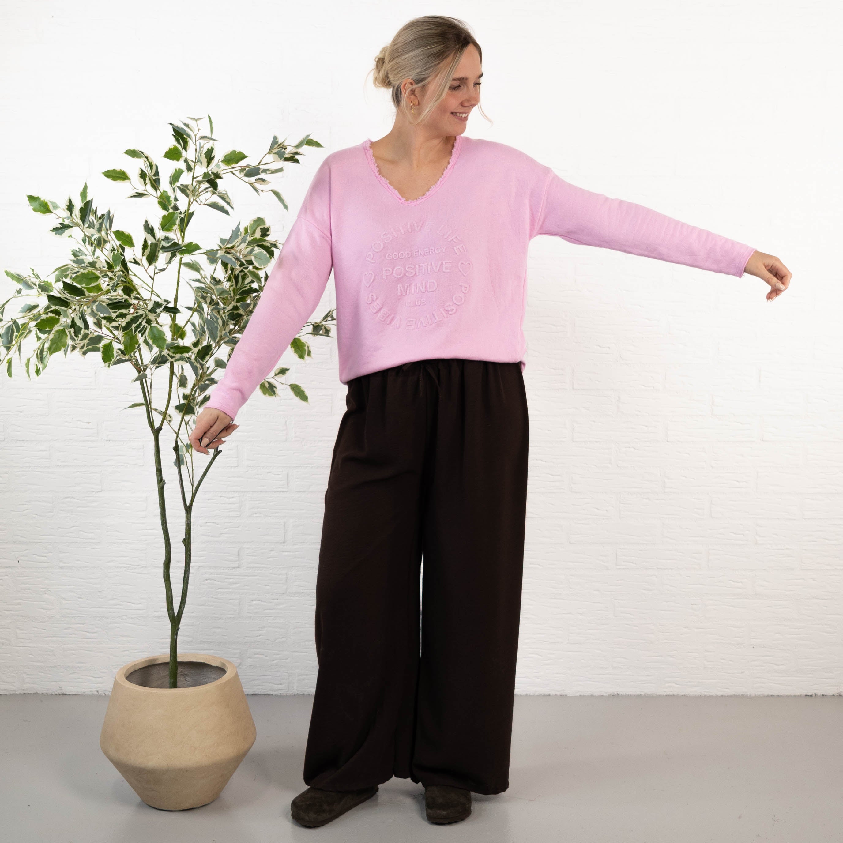 Amber sweatshirt, Lyserød