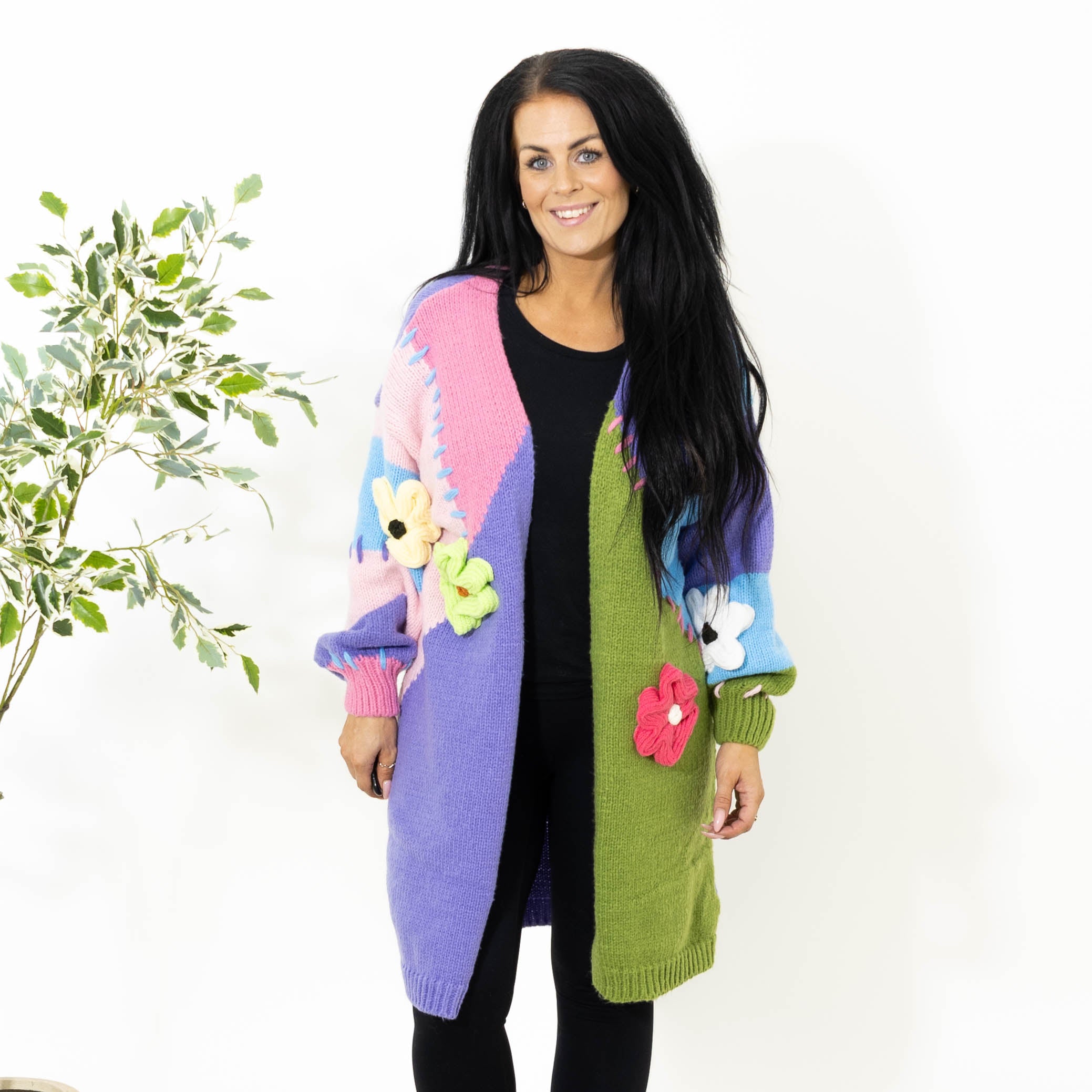 Gry strik cardigan, Lilla