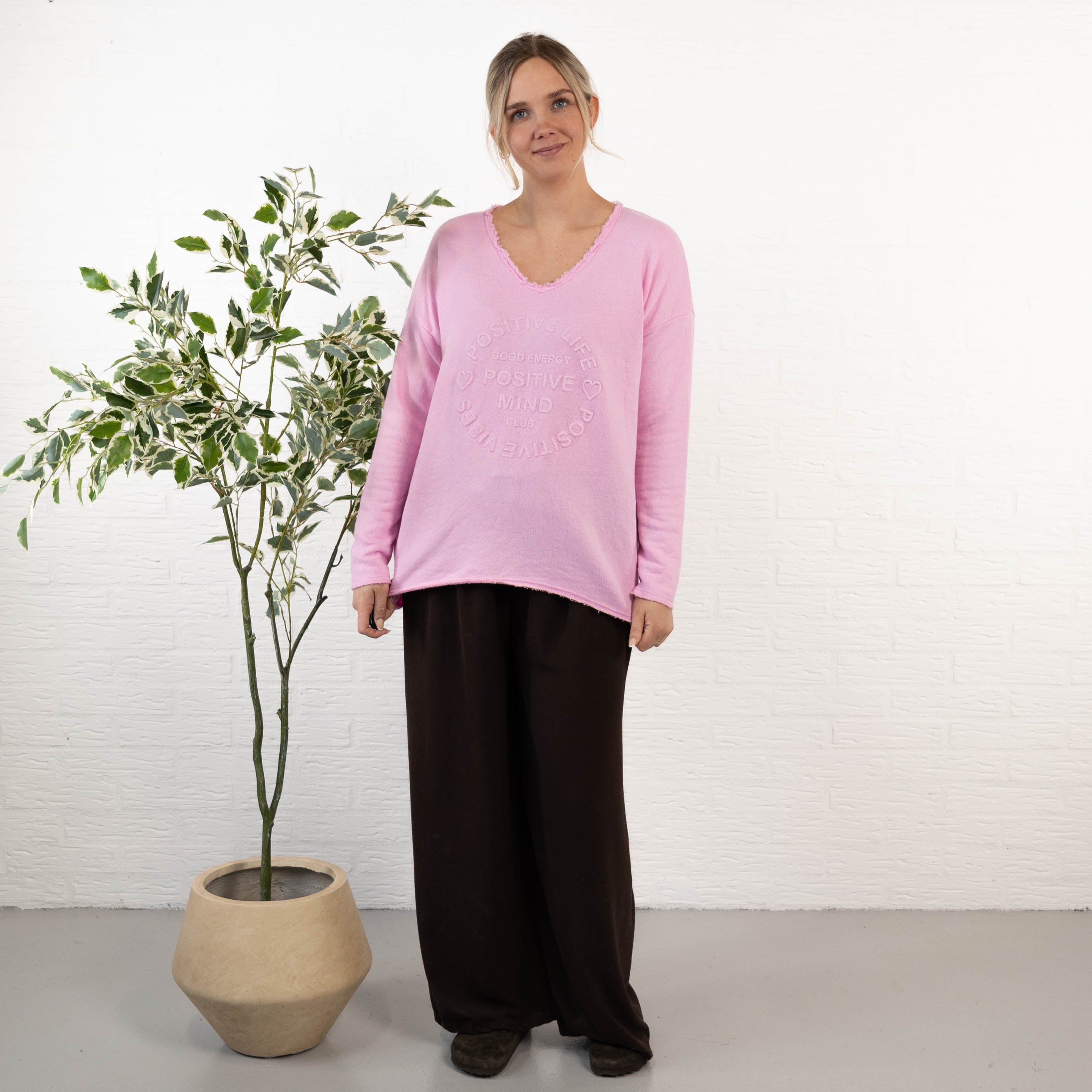 Amber sweatshirt, Lyserød