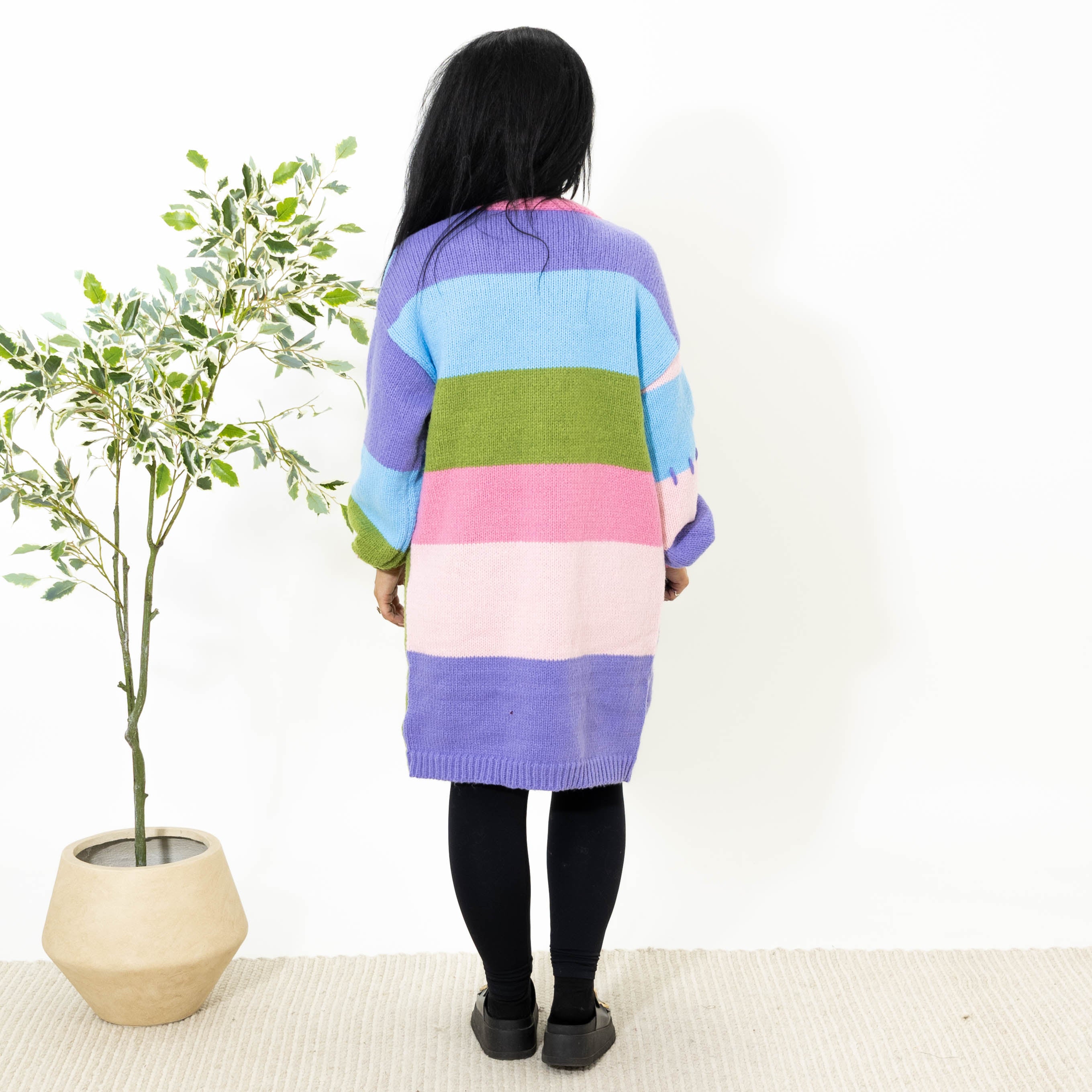 Gry strik cardigan, Lilla