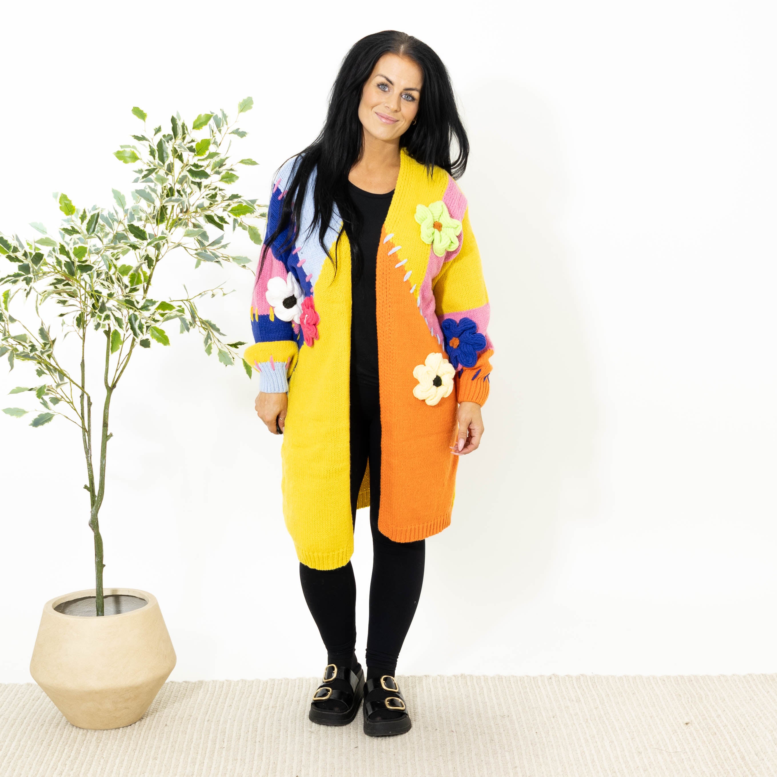 Gry strik cardigan, Gul