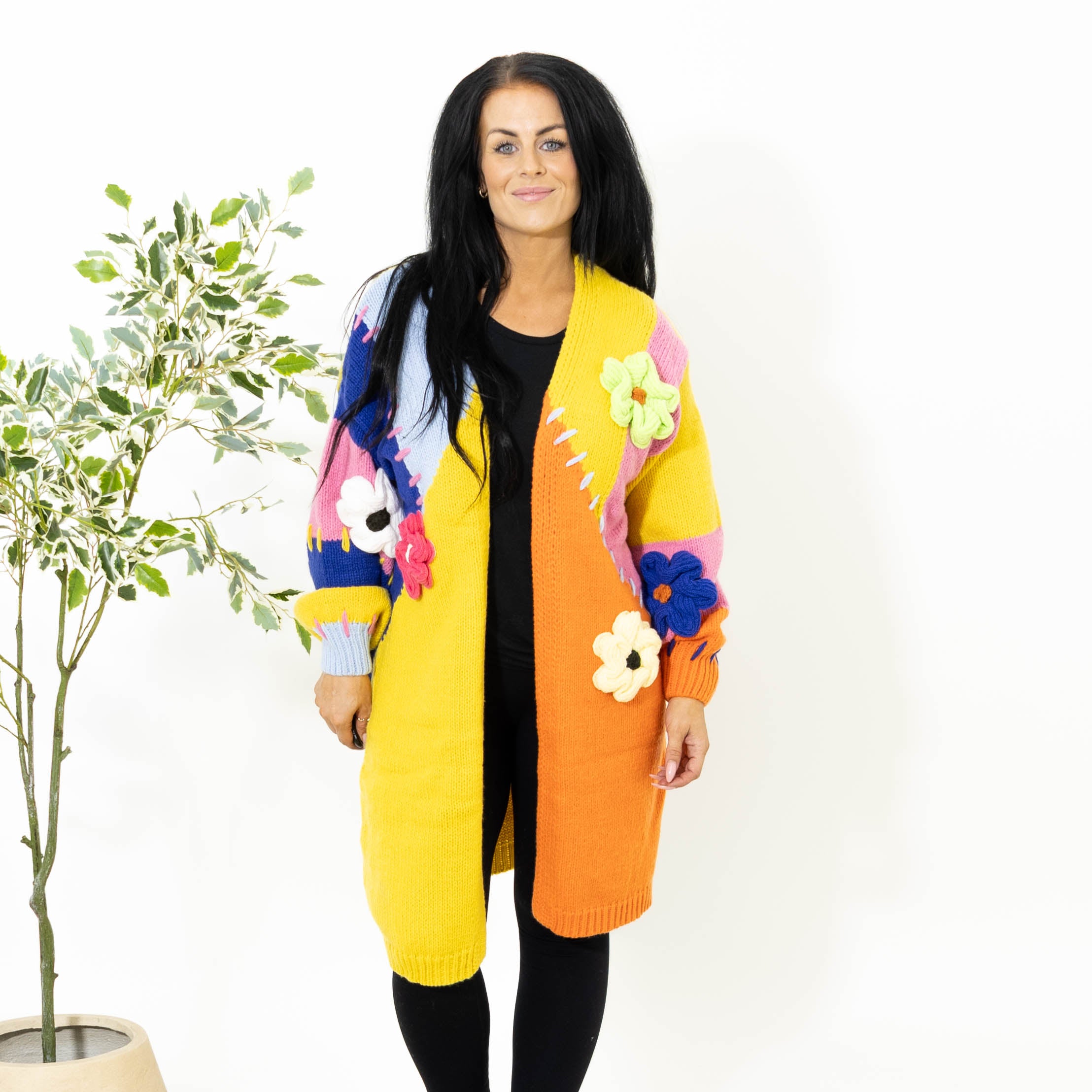 Gry strik cardigan, Gul