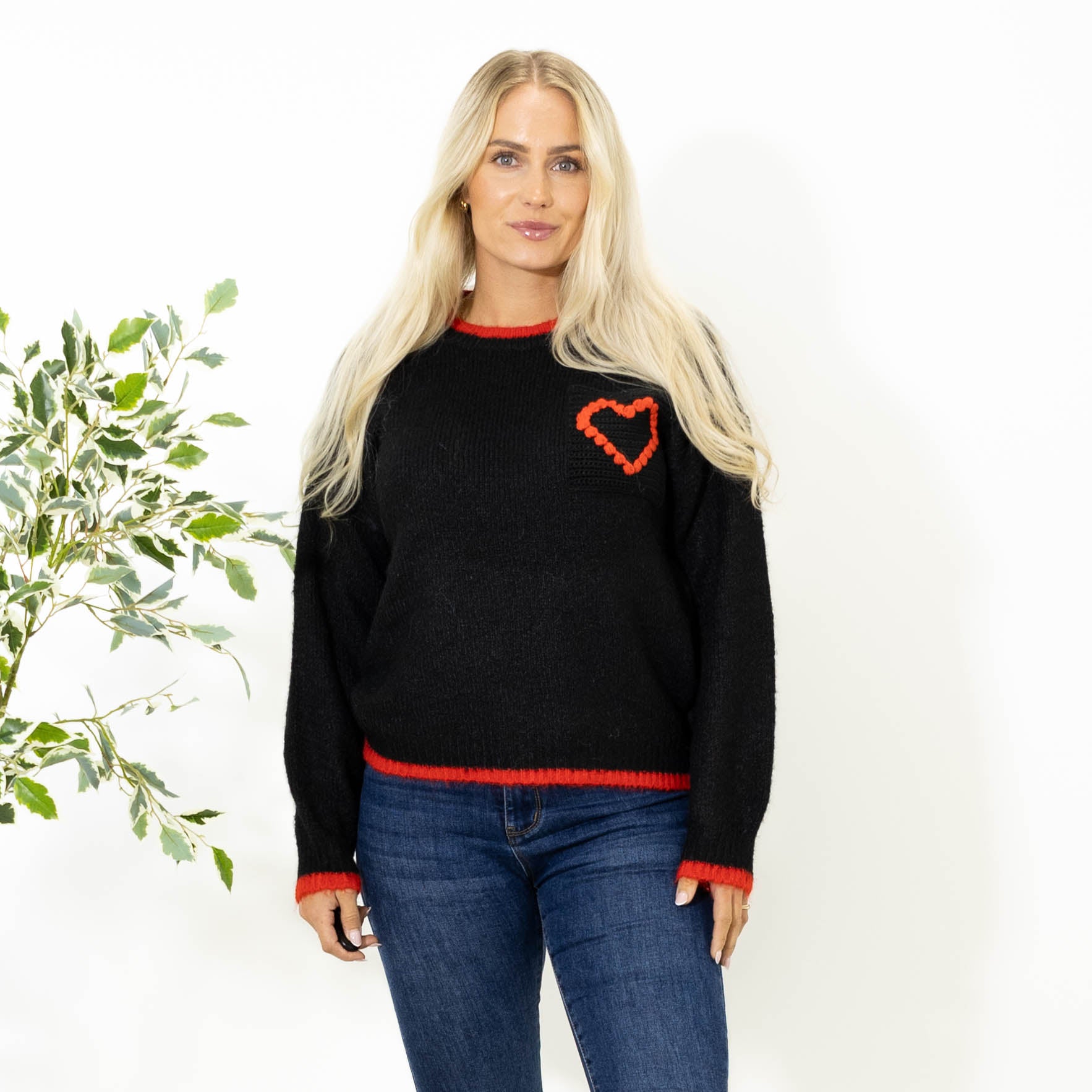 Helene hjerte strik, Sort