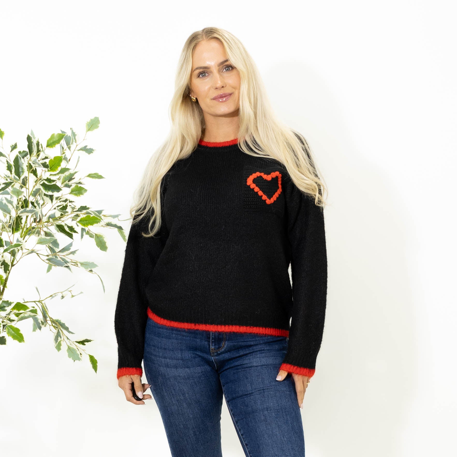 Helene hjerte strik, Sort