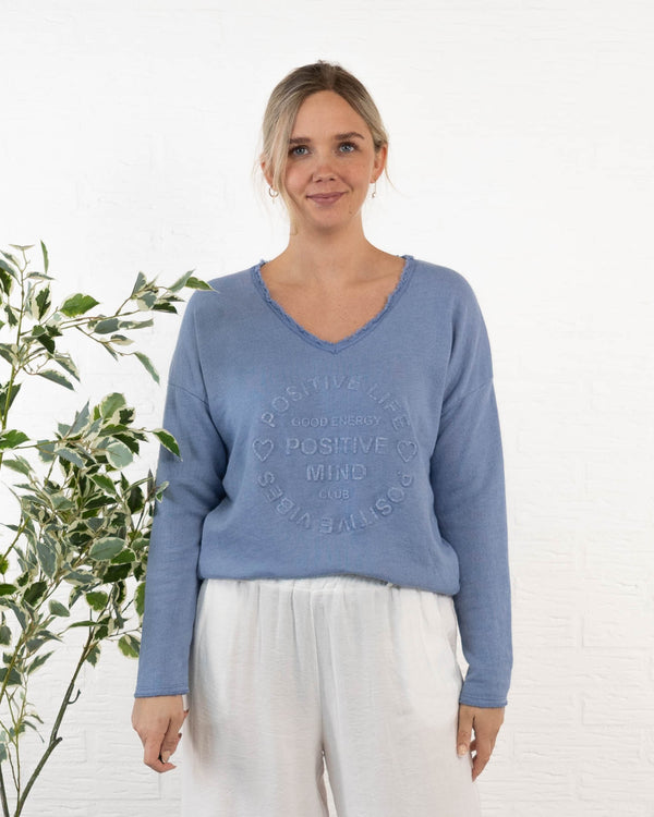 Amber sweatshirt, Blå