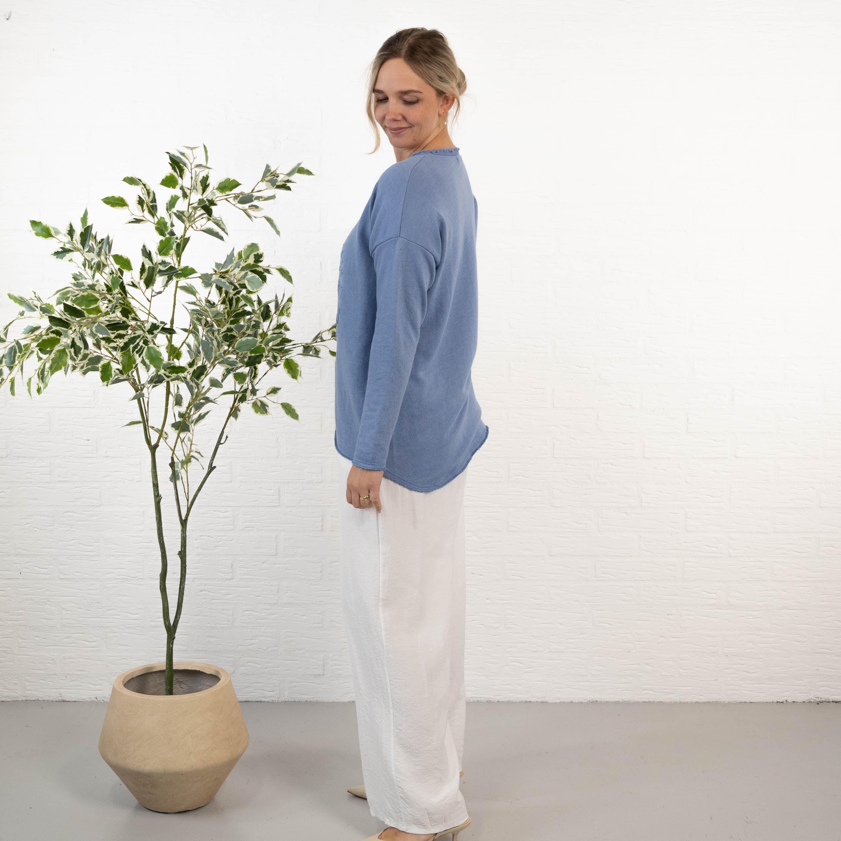 Amber sweatshirt, Blå