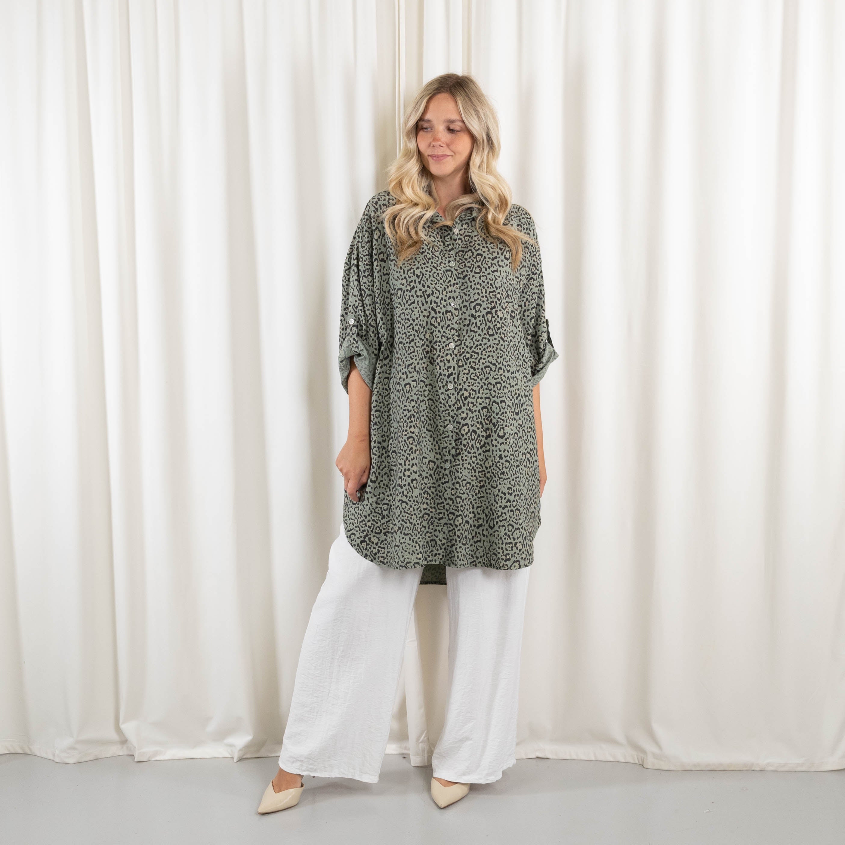 Barbara tunika/kjole, Khaki