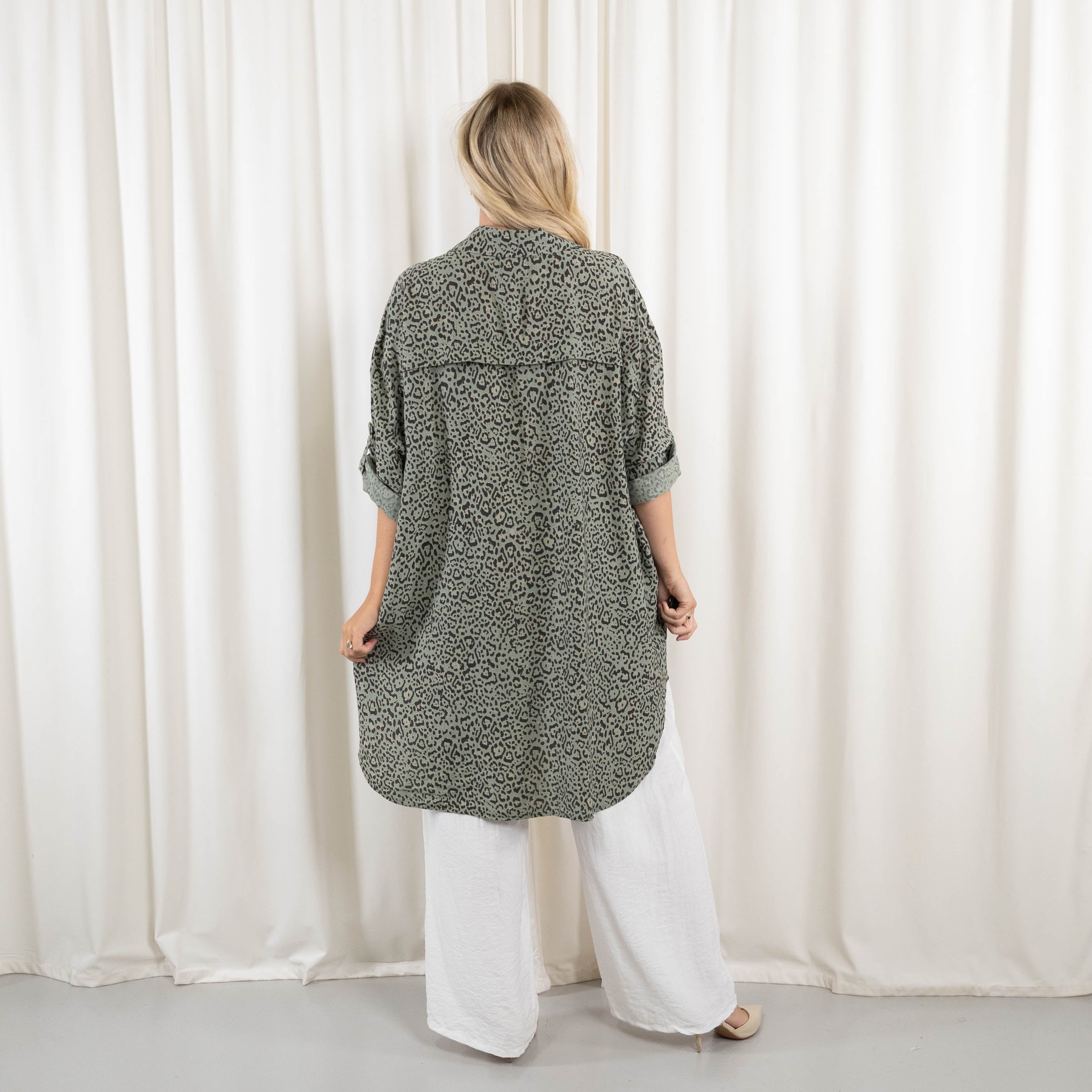 Barbara tunika/kjole, Khaki