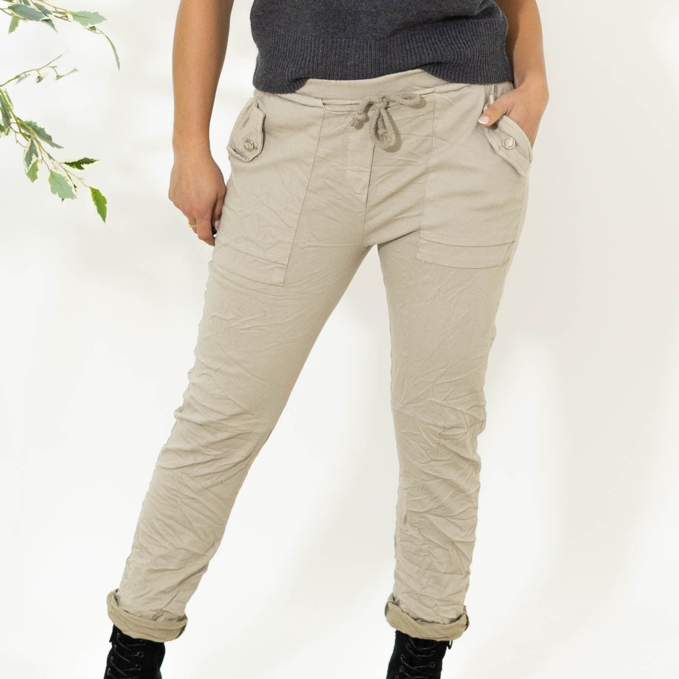 Abby bukser, Beige