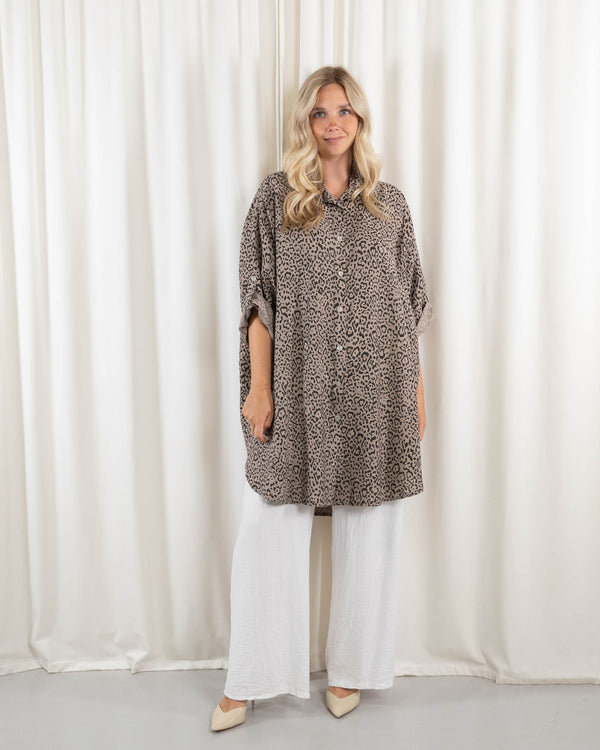 Barbara tunika/kjole, Taupe