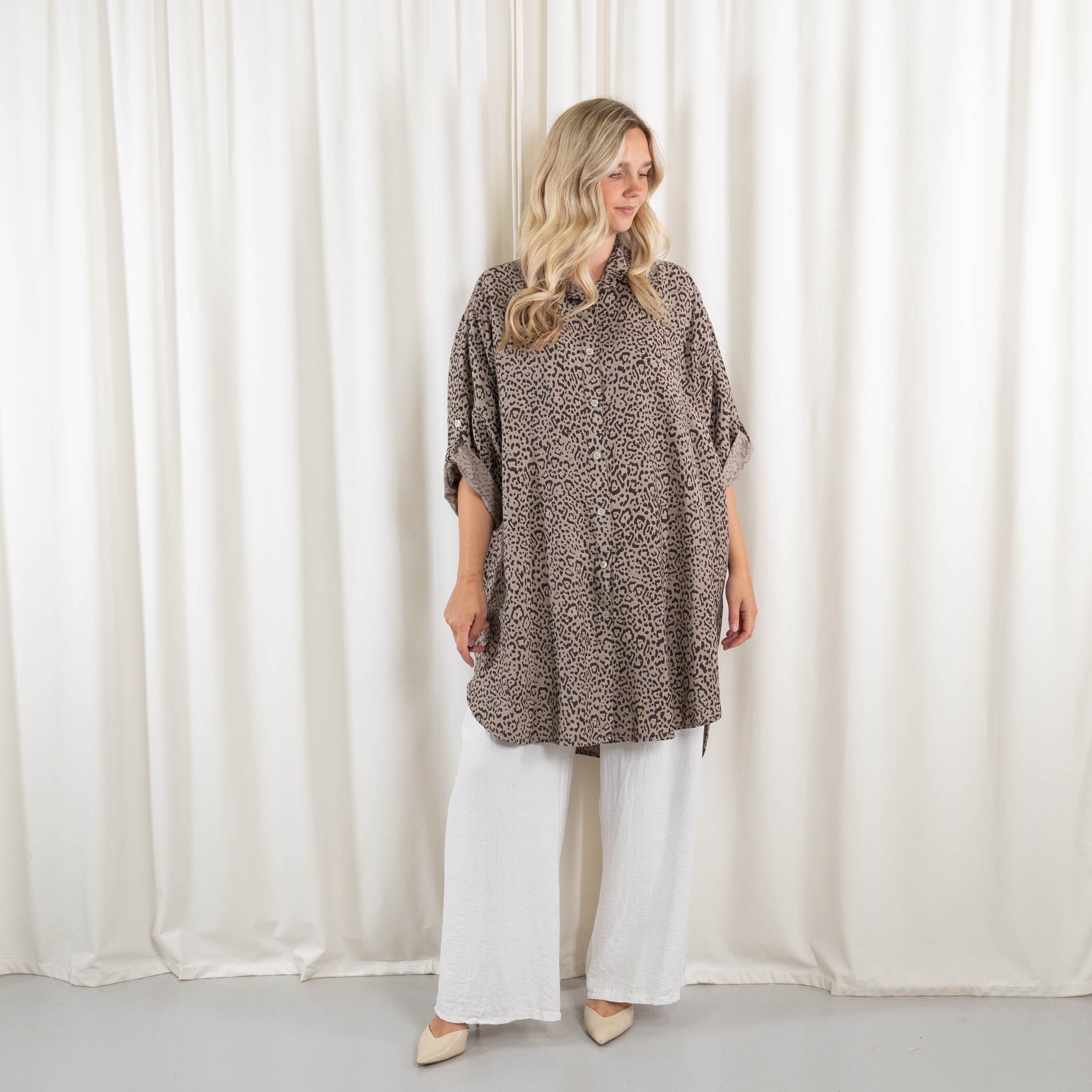 Barbara tunika/kjole, Taupe