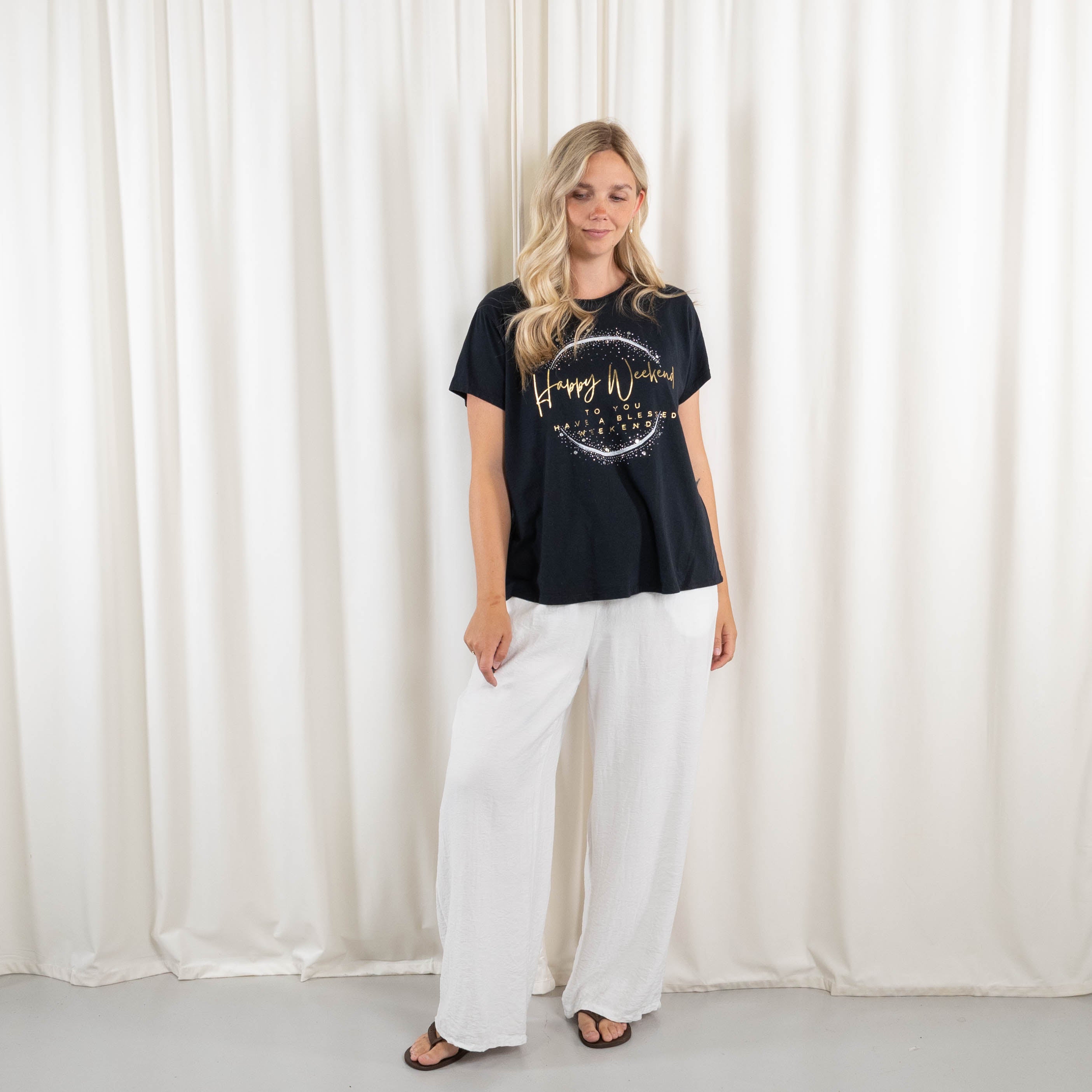 Agathe t-shirt, Sort