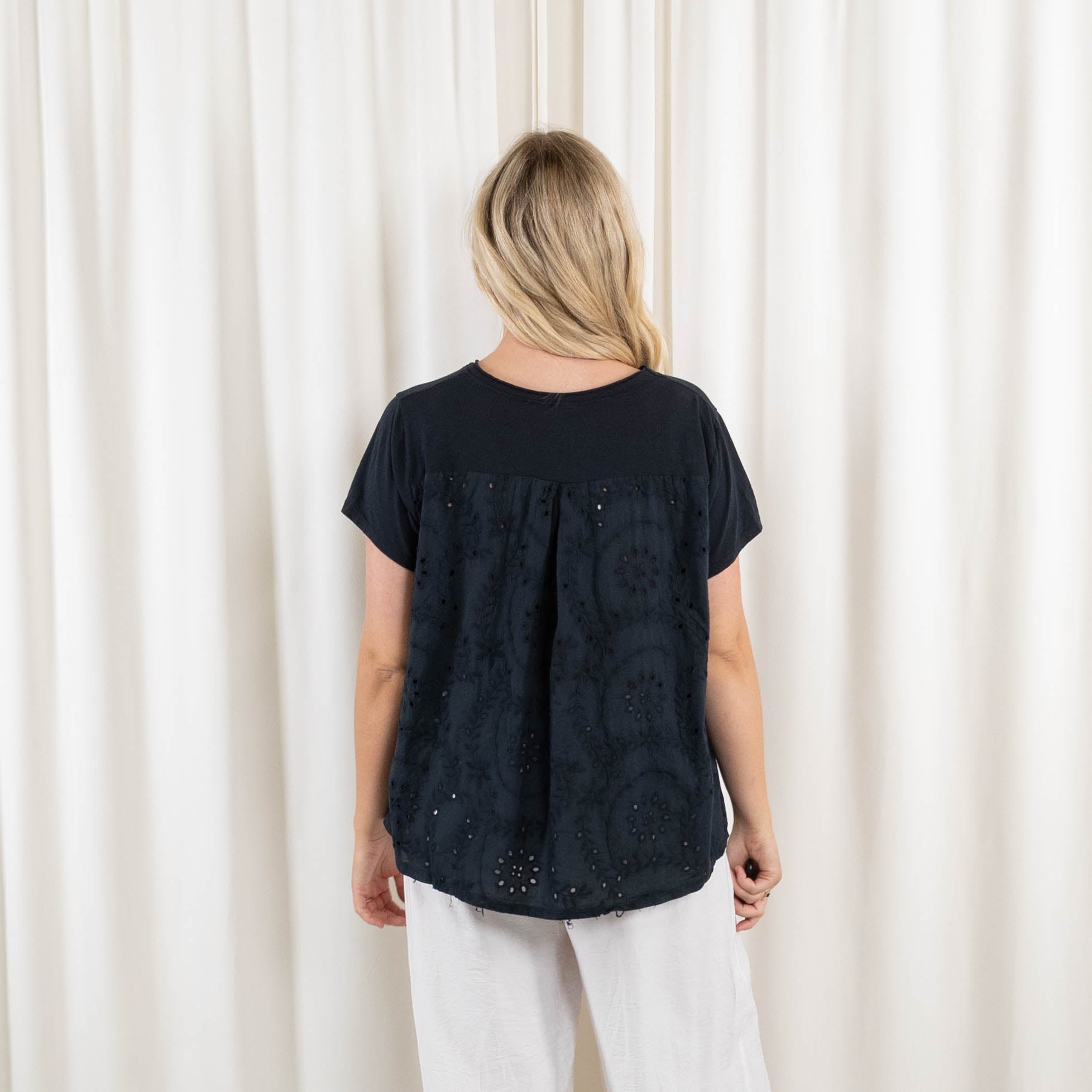Agathe t-shirt, Sort