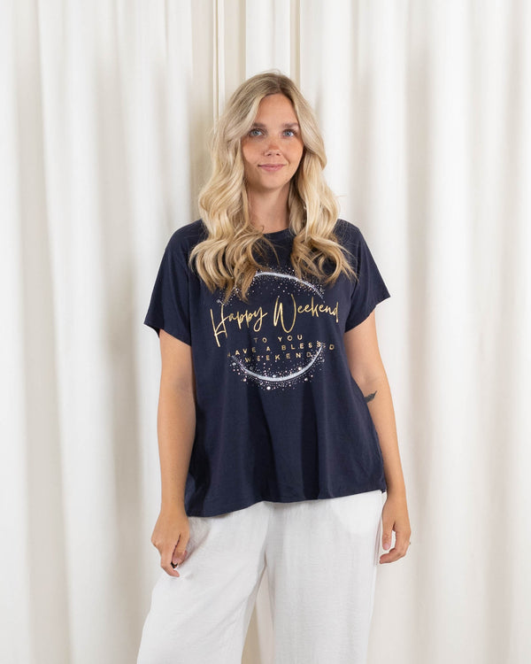 Agathe t-shirt, Navy